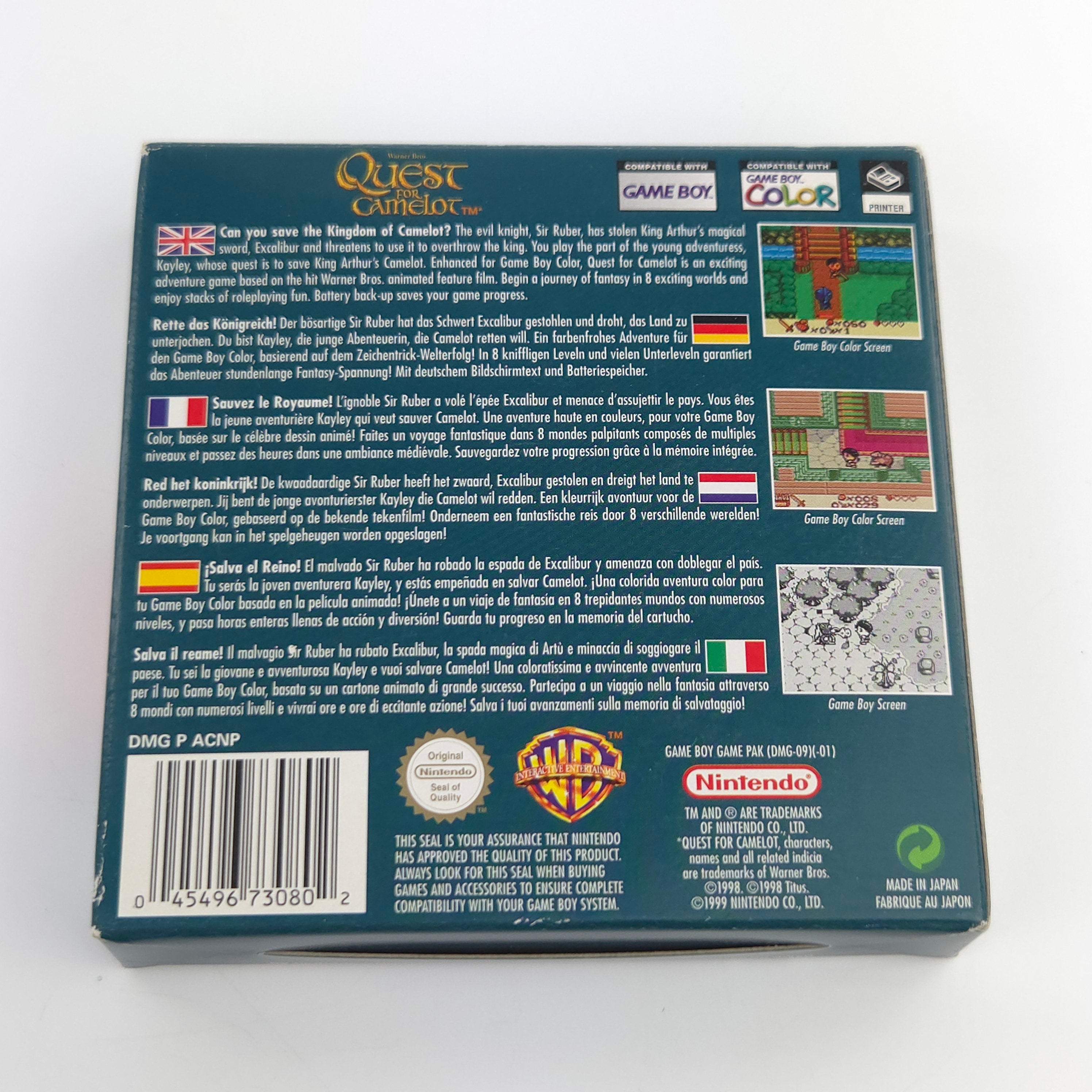 Game Boy Color Spiel – Quest for Camelot (OVP PAL)