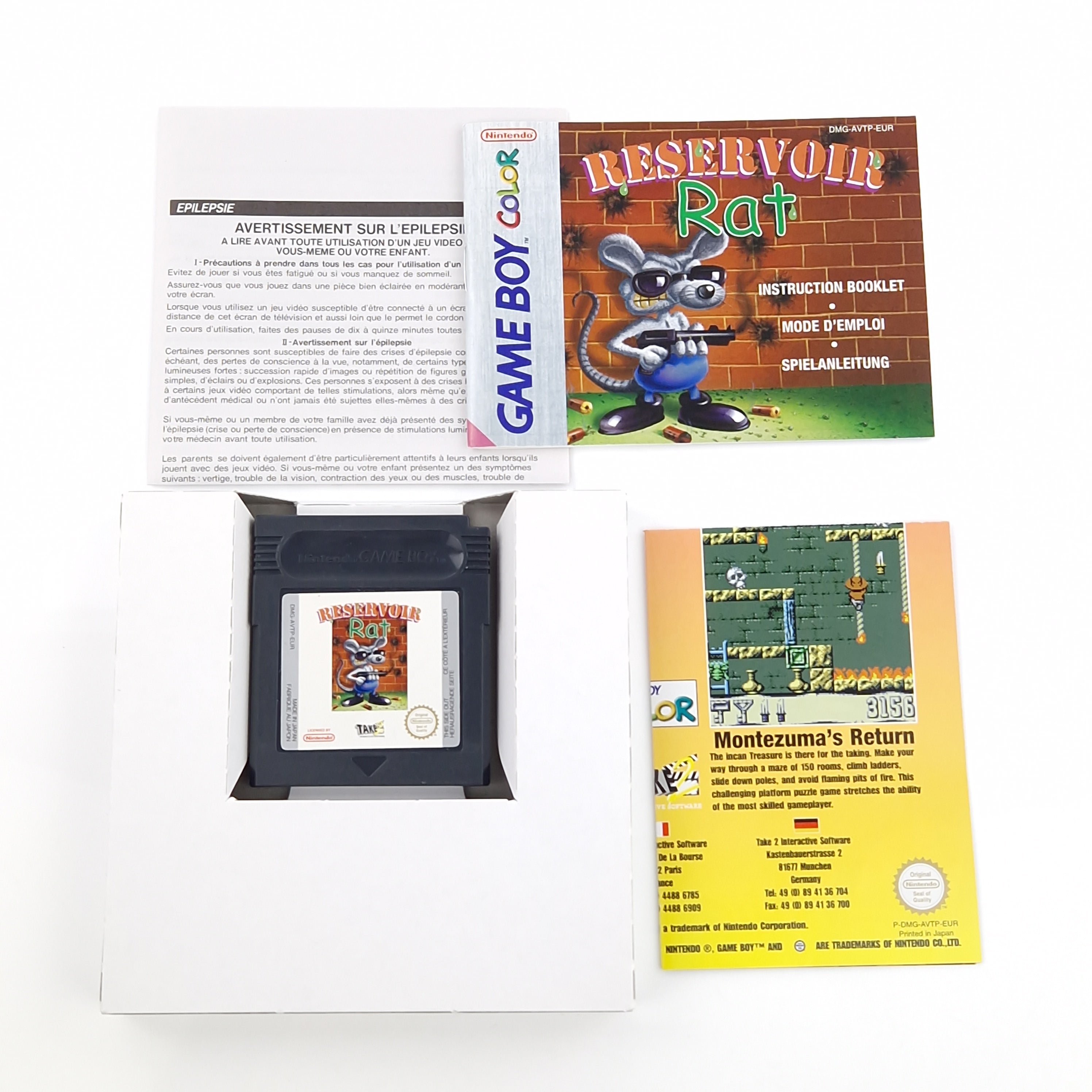Game Boy Color Spiel – Reservoir Rat OVP PAL