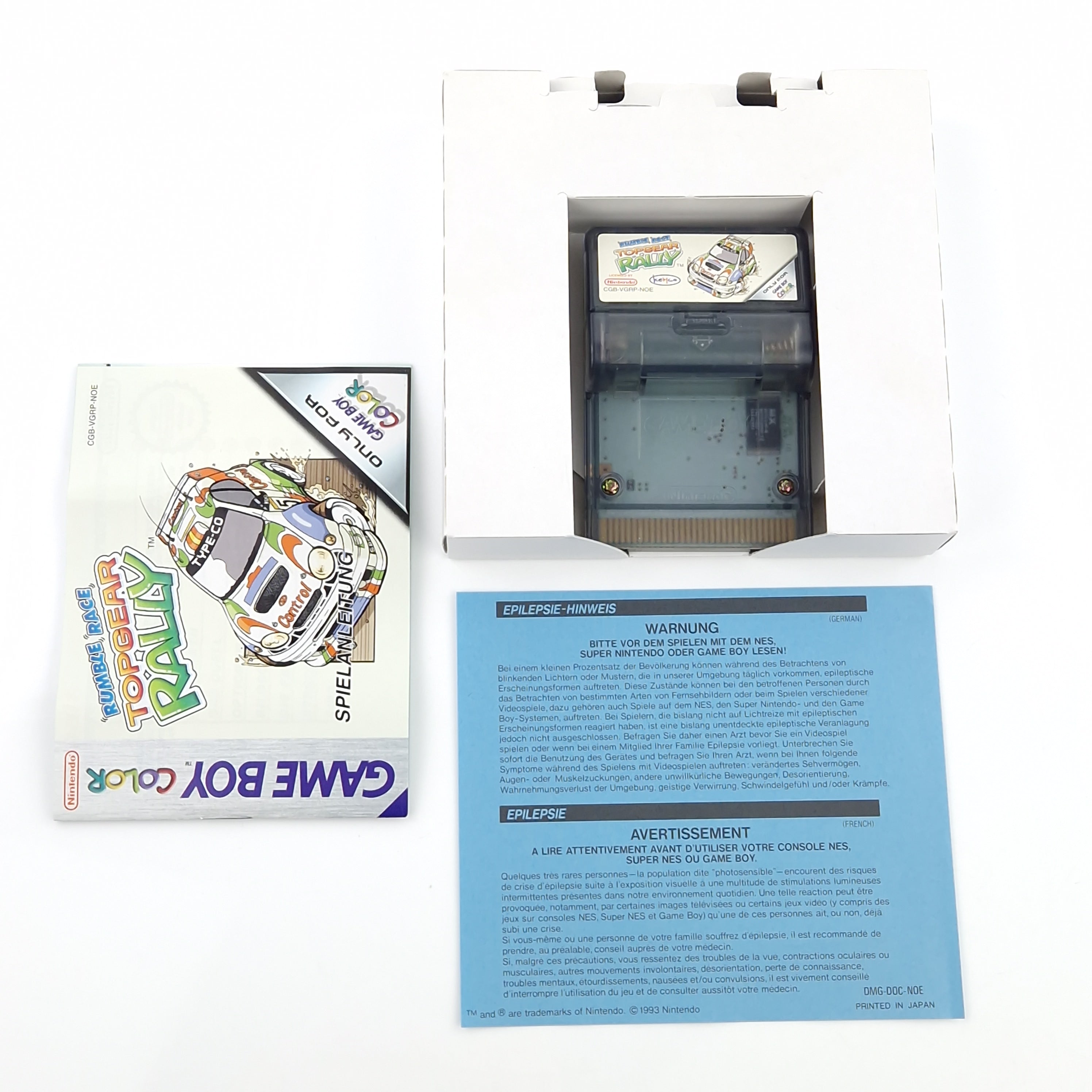 Game Boy Color Spiel – Rumble Race Topgear Rally OVP PAL
