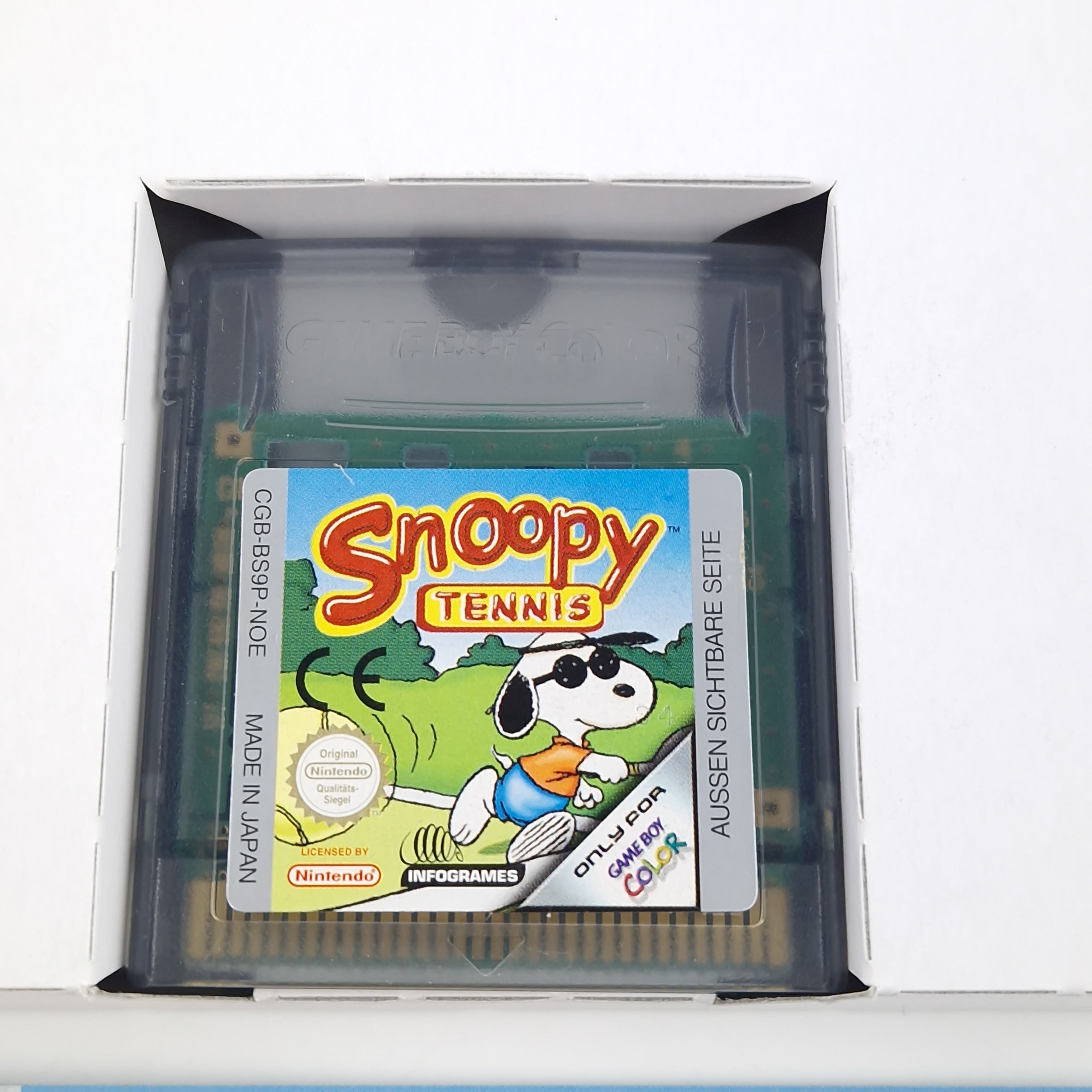 Game Boy Color Spiel – Snoopy Tennis (OVP PAL Anleitung)