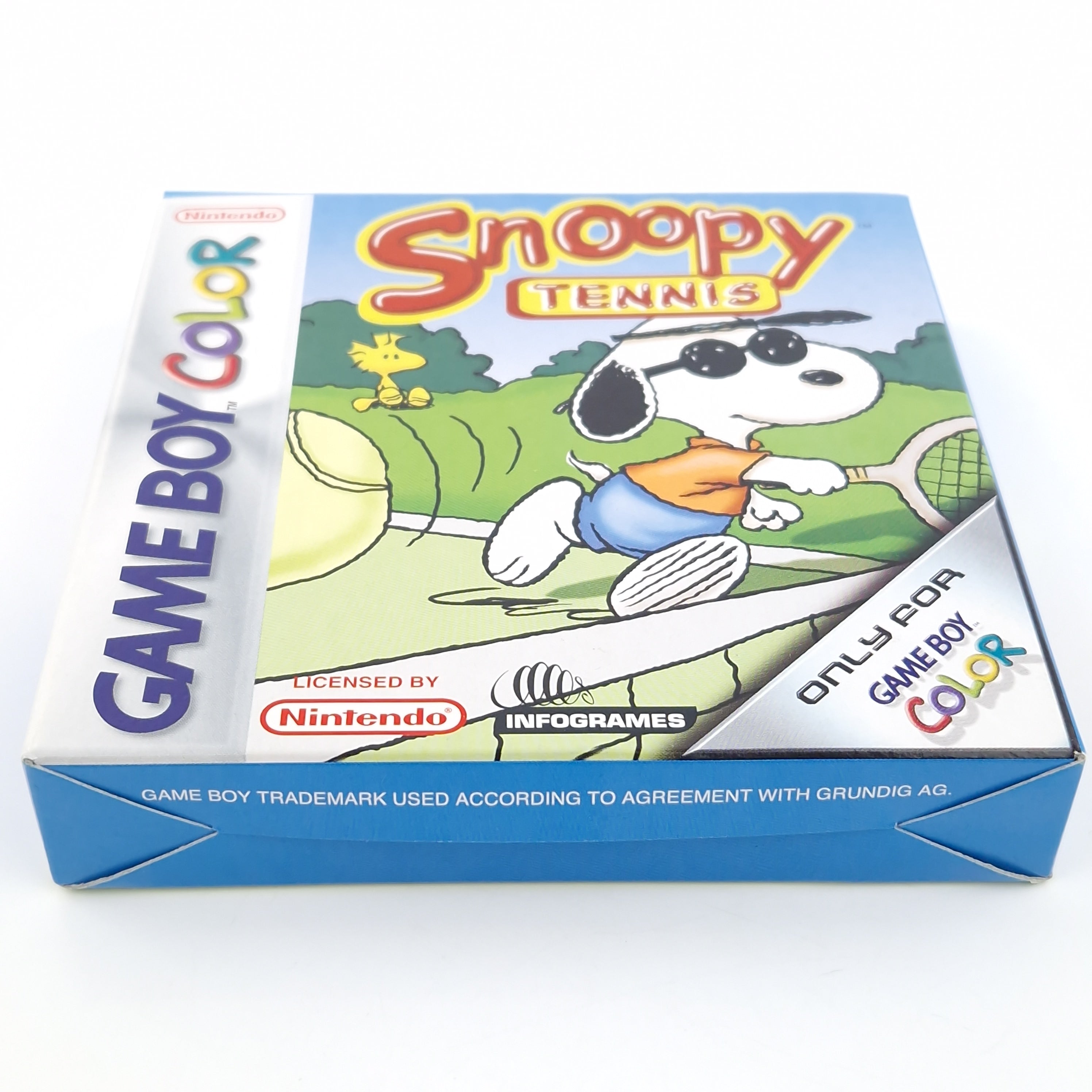 Game Boy Color Spiel – Snoopy Tennis (OVP PAL Anleitung)