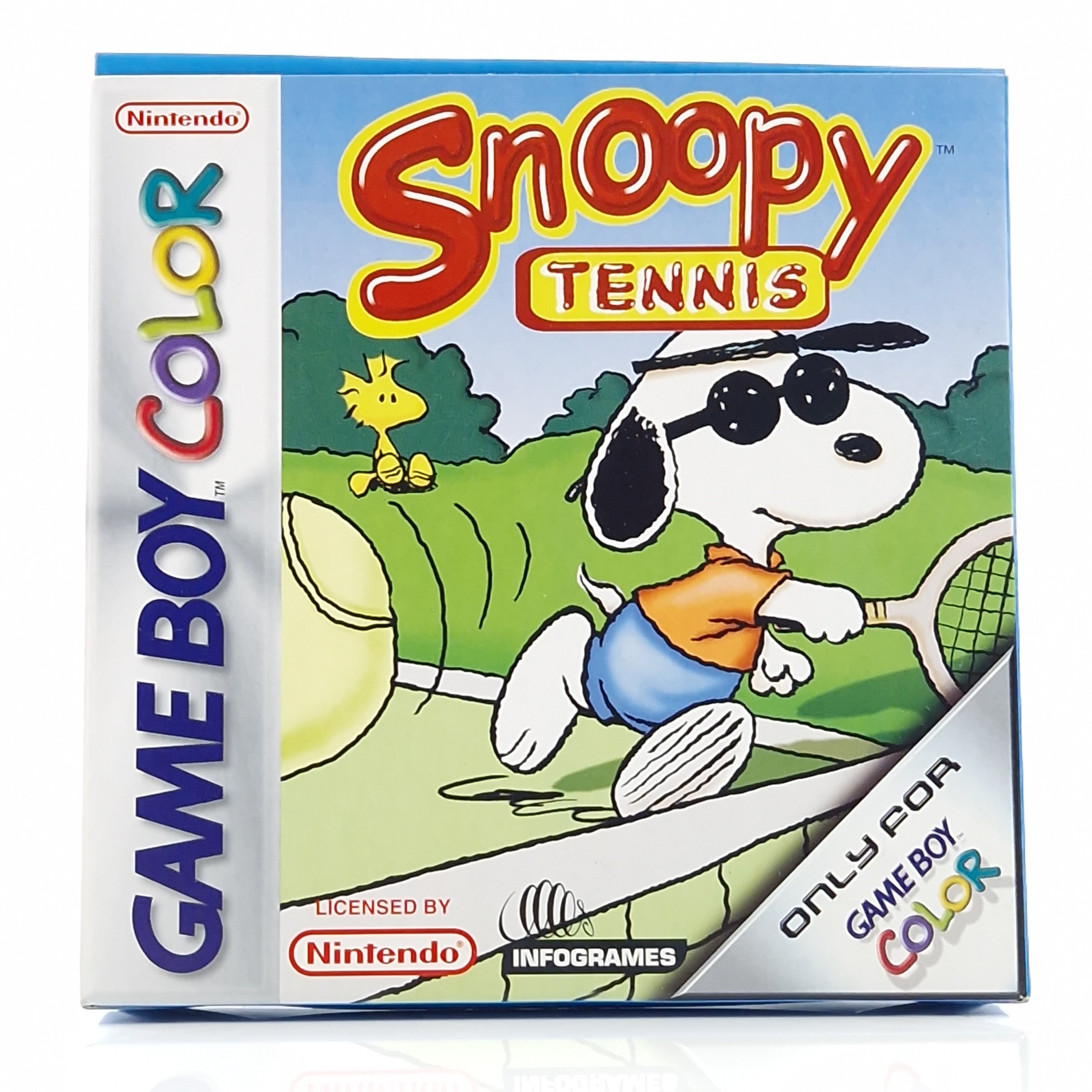 Game Boy Color Spiel – Snoopy Tennis (OVP PAL Anleitung)