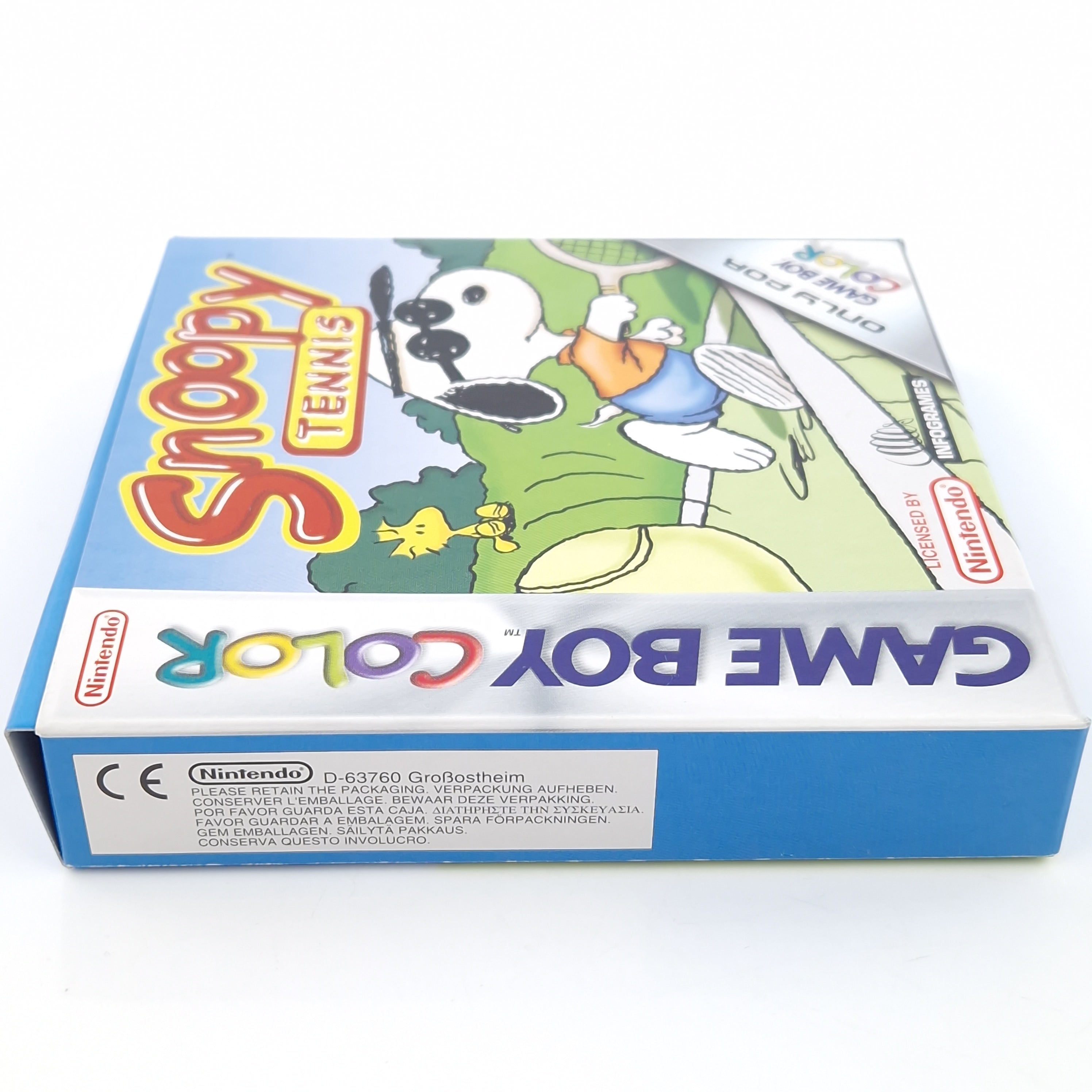 Game Boy Color Spiel – Snoopy Tennis (OVP PAL Anleitung)