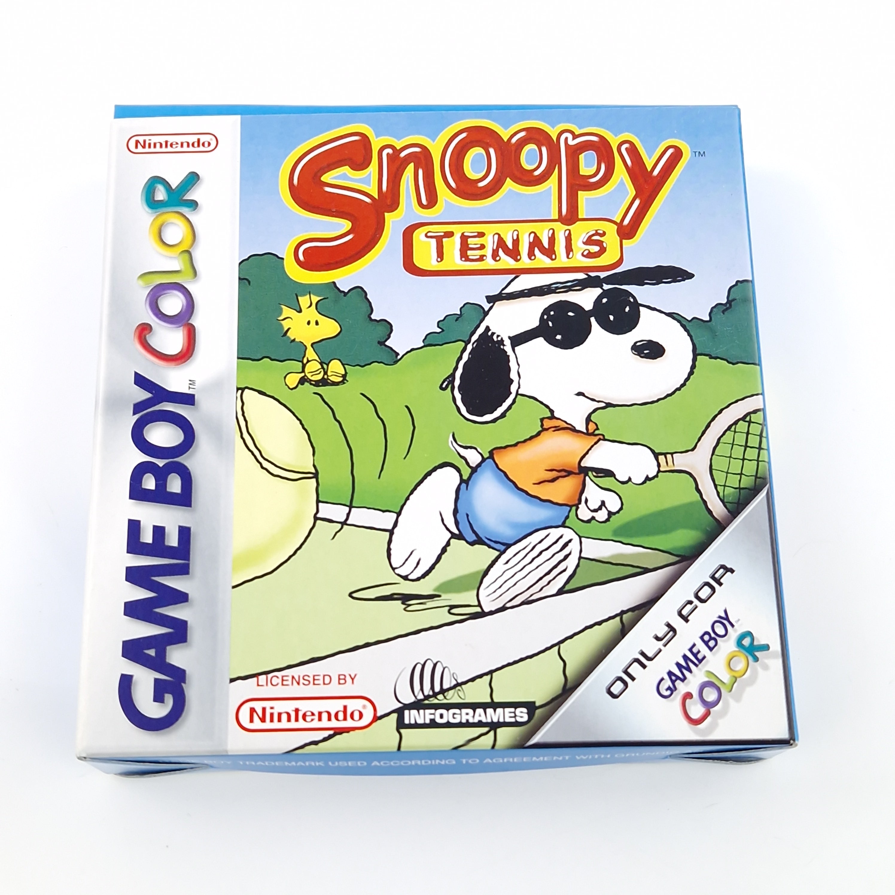 Game Boy Color Spiel – Snoopy Tennis (OVP PAL Anleitung)