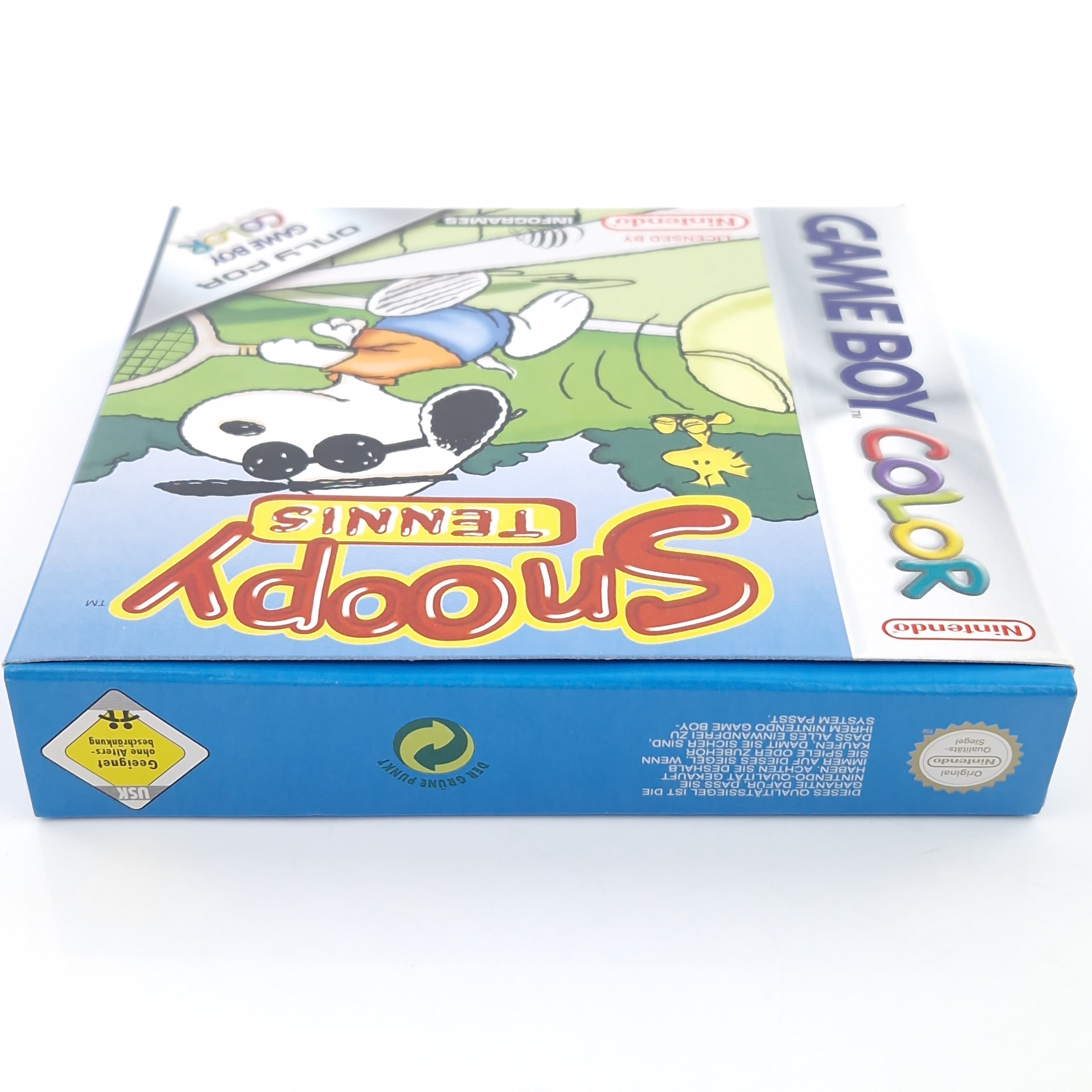 Game Boy Color Spiel – Snoopy Tennis (OVP PAL Anleitung)