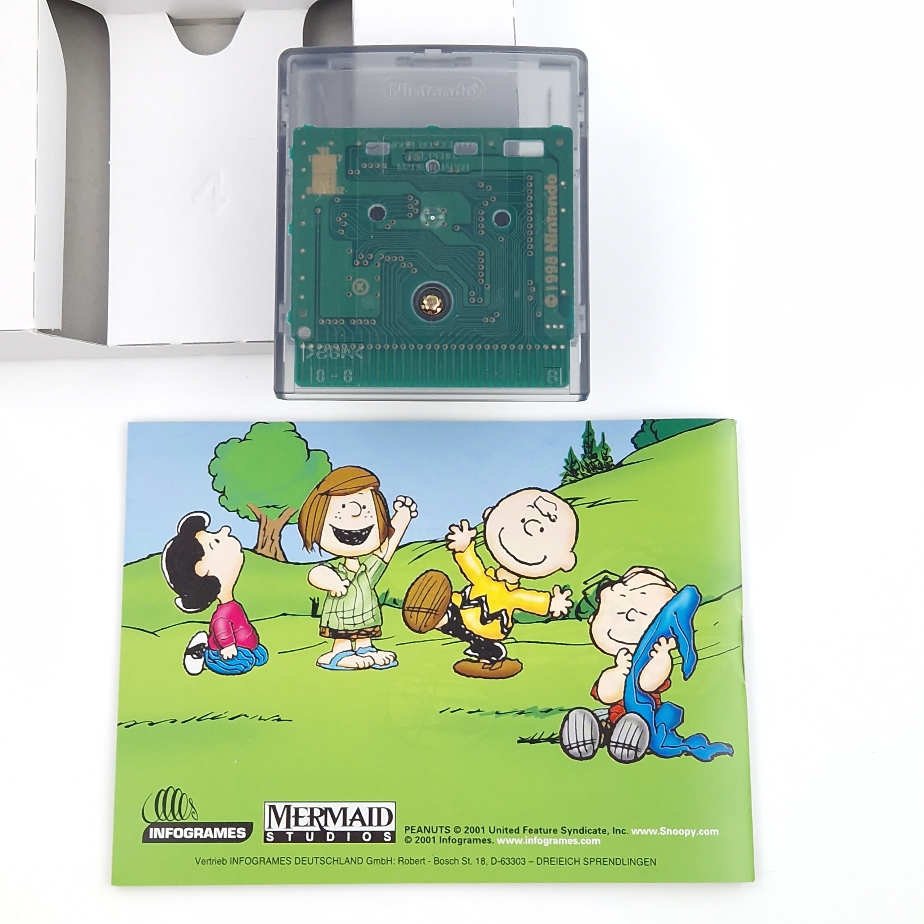 Game Boy Color Spiel – Snoopy Tennis (OVP PAL Anleitung)
