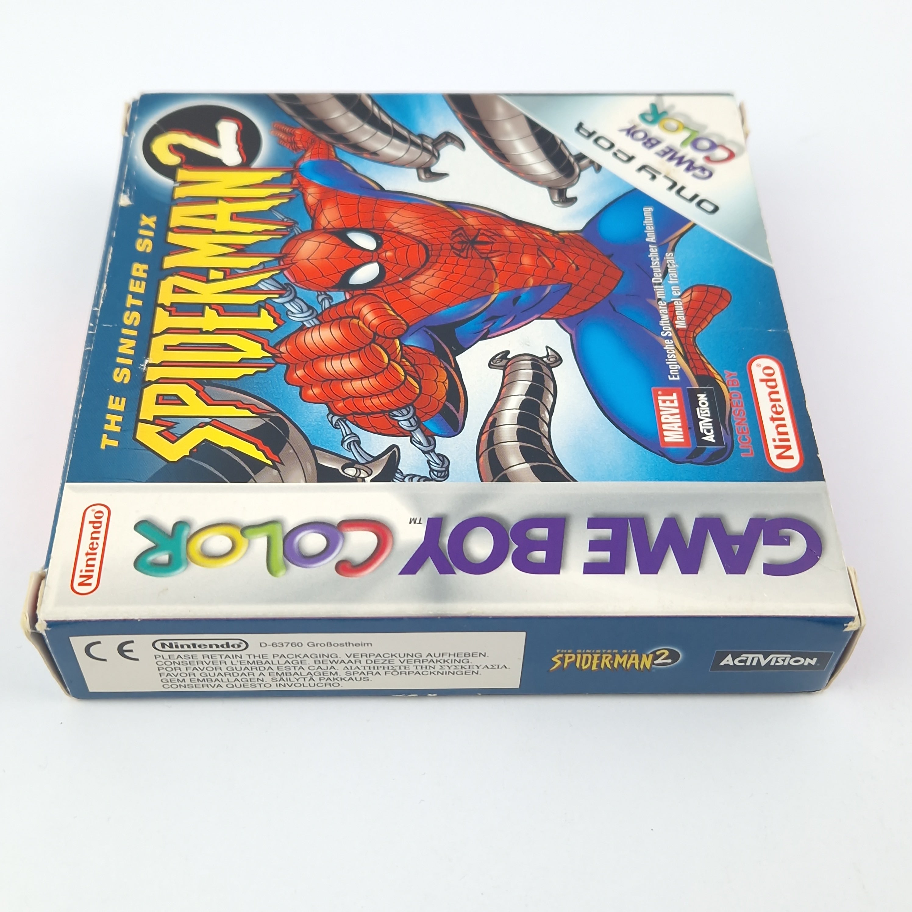 Game Boy Color Spiel – The Sinister Six Spider-Man 2 OVP