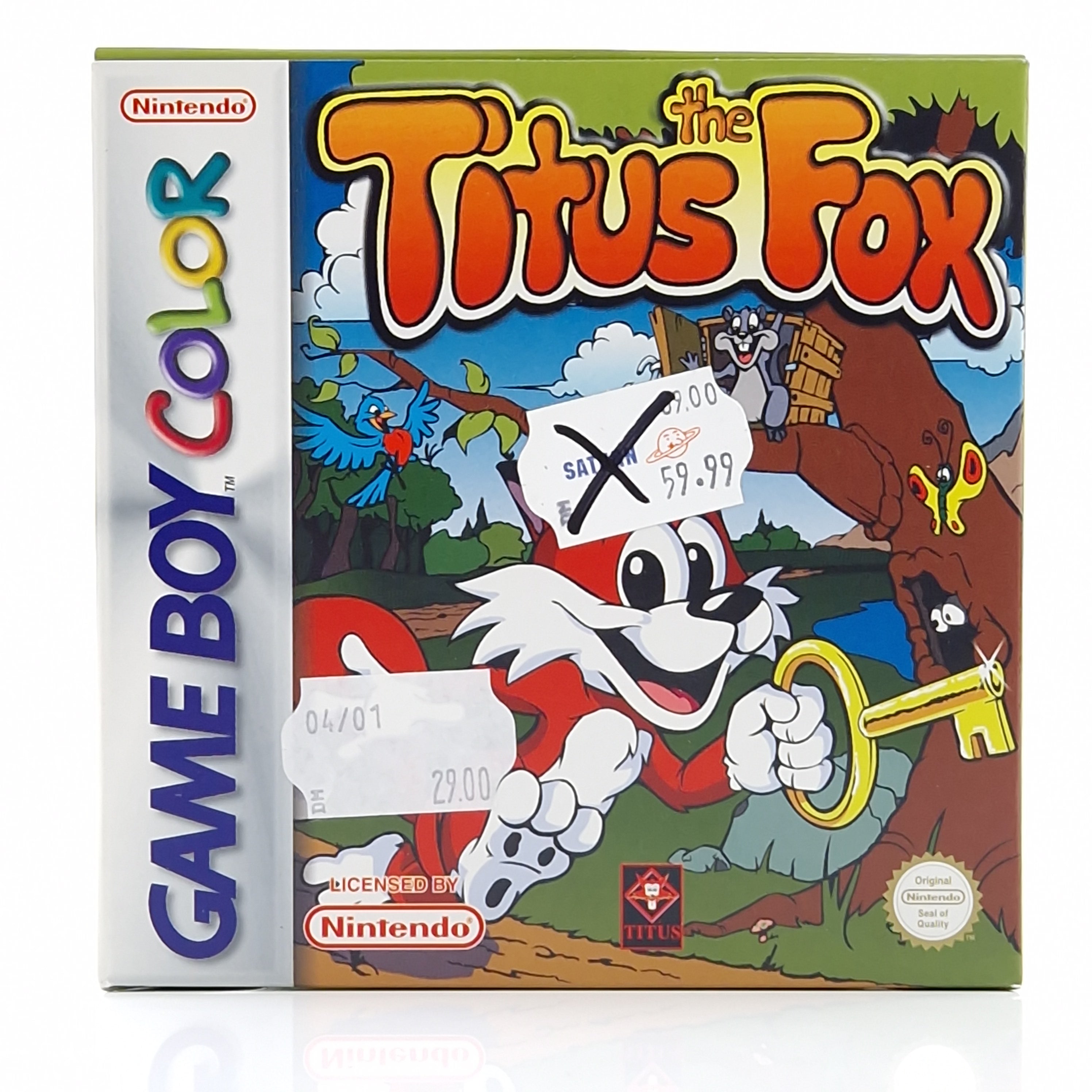 Game Boy Color Spiel – The Titus Fox Modul OVP PAL