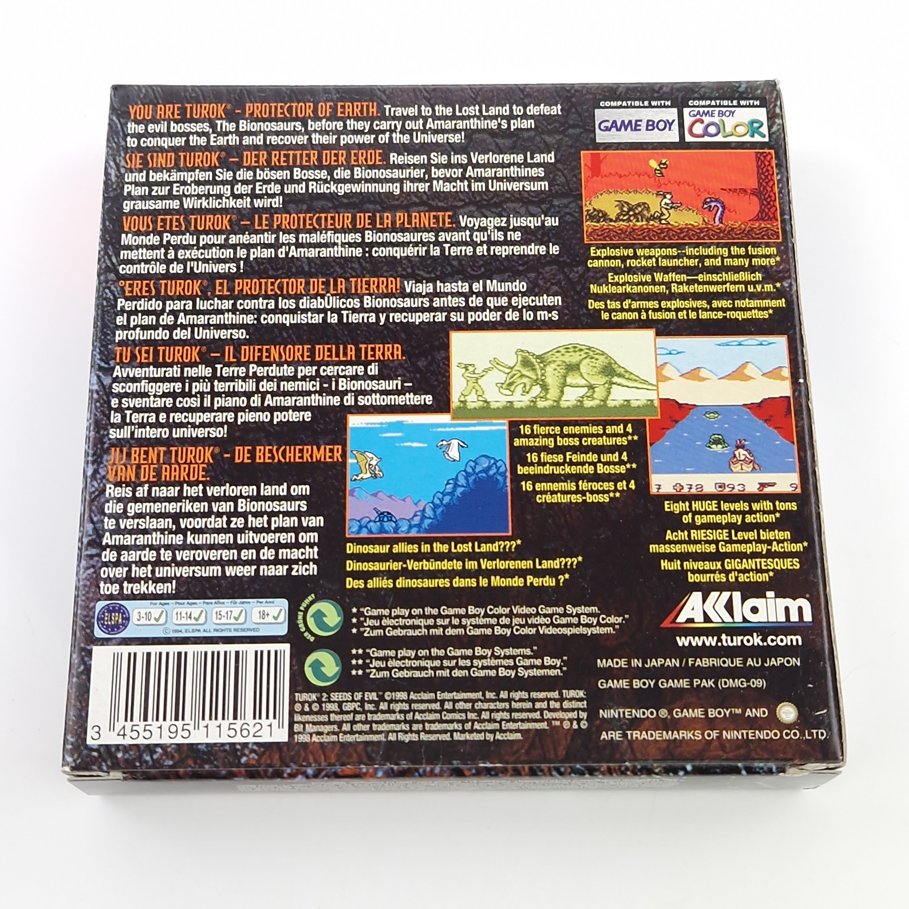 Game Boy Color Spiel – Turok 2 Seeds of Evil (OVP)