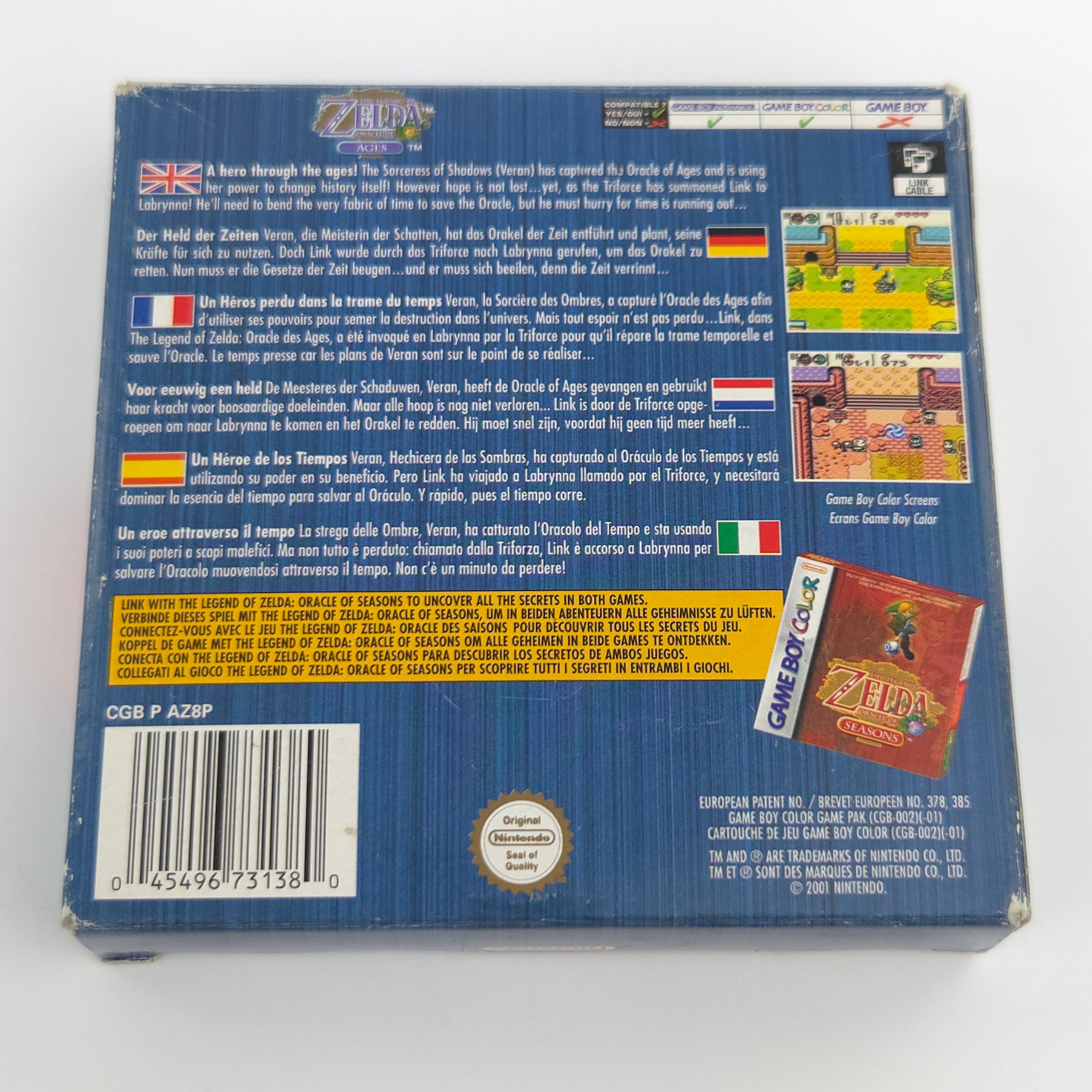 Game Boy Color Spiel – Zelda Oracle of Ages (OVP PAL)