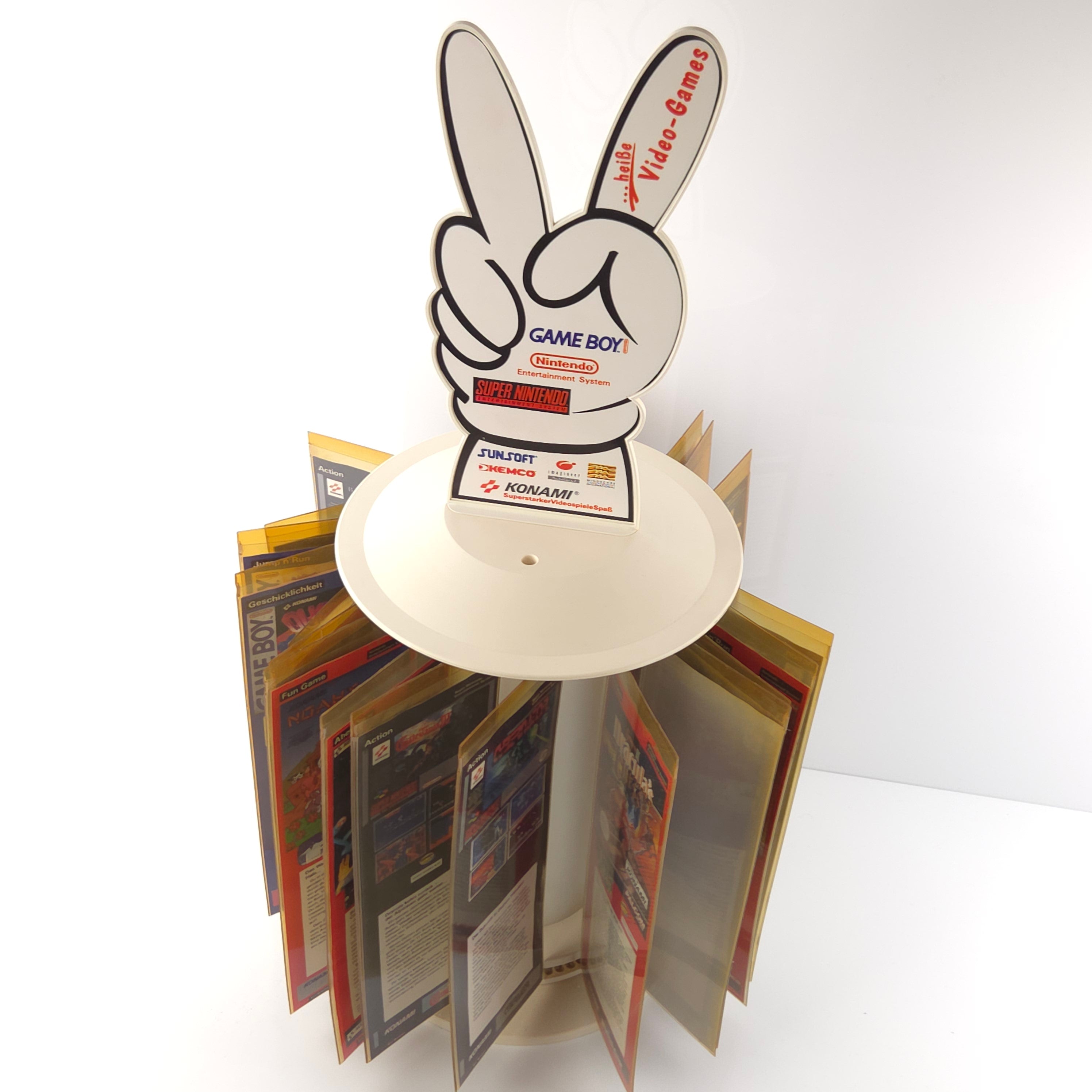Nintendo Game Boy NES SNES Konami Aufsteller Reklame Rondell