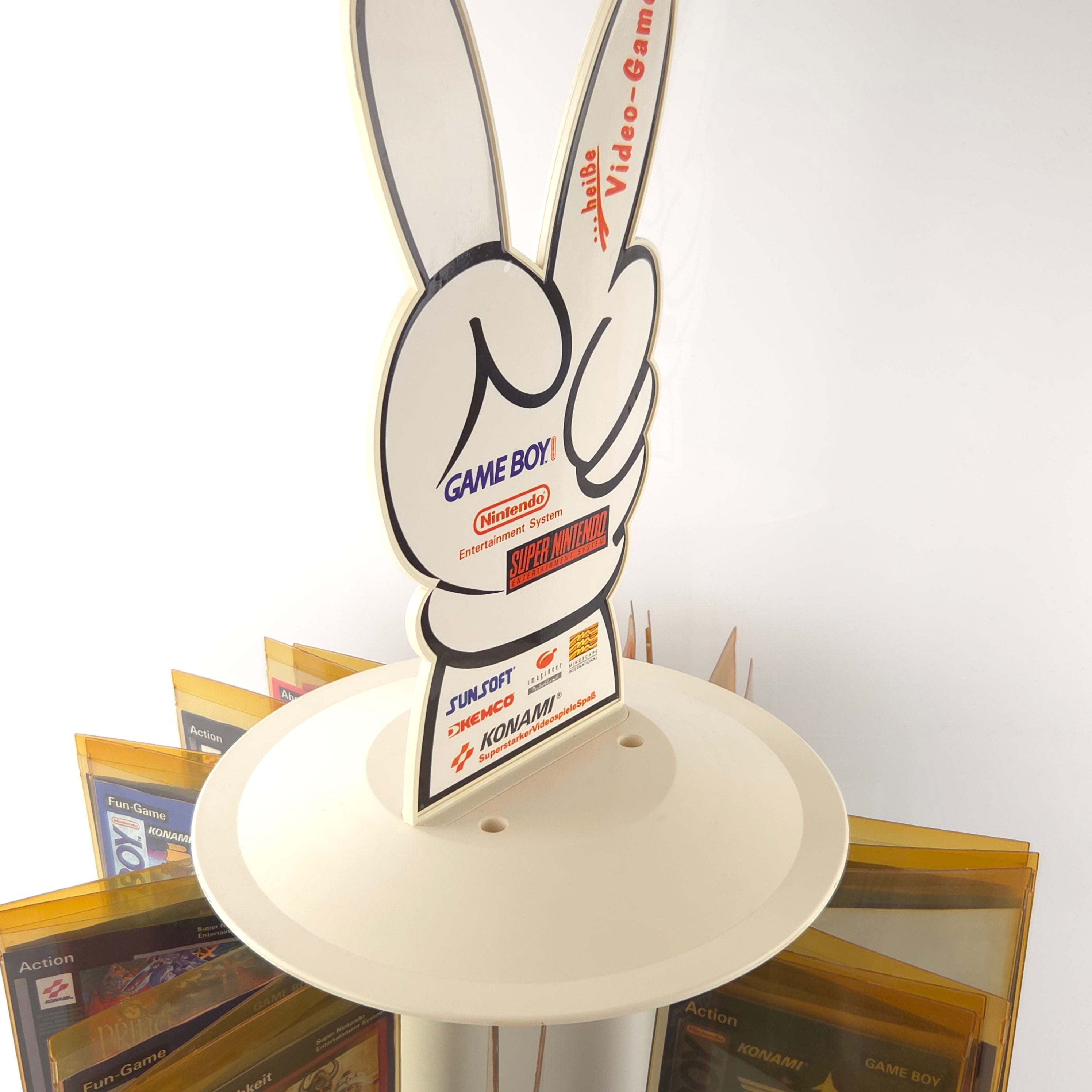 Nintendo Game Boy NES SNES Konami Aufsteller Reklame Rondell