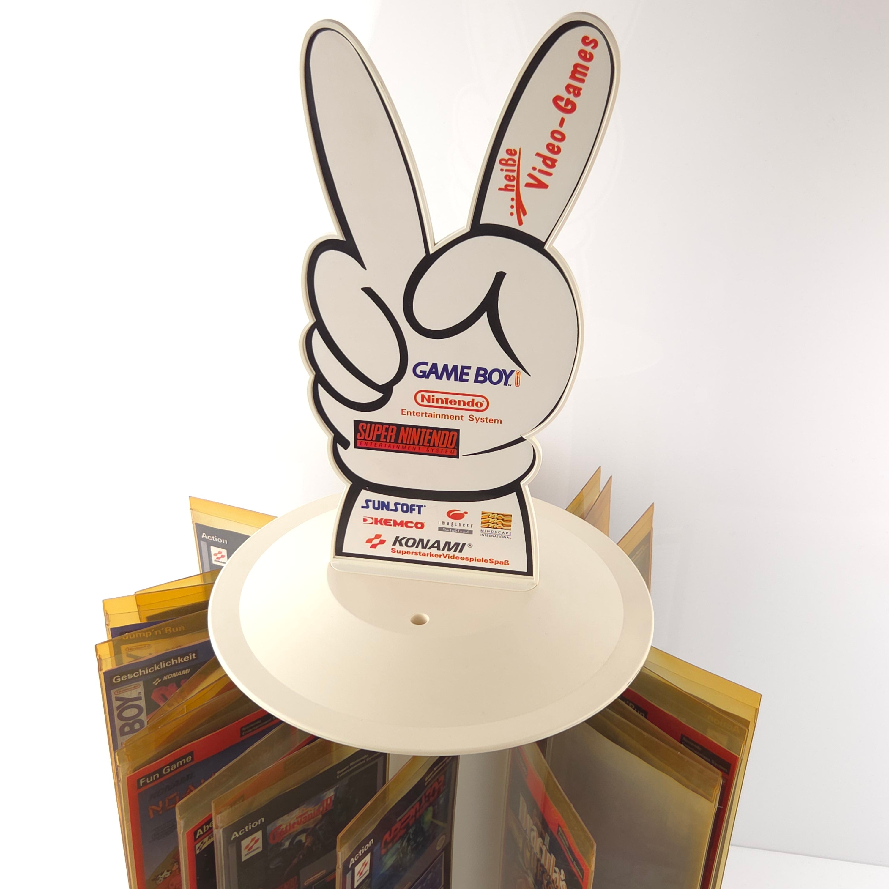 Nintendo Game Boy NES SNES Konami Aufsteller Reklame Rondell