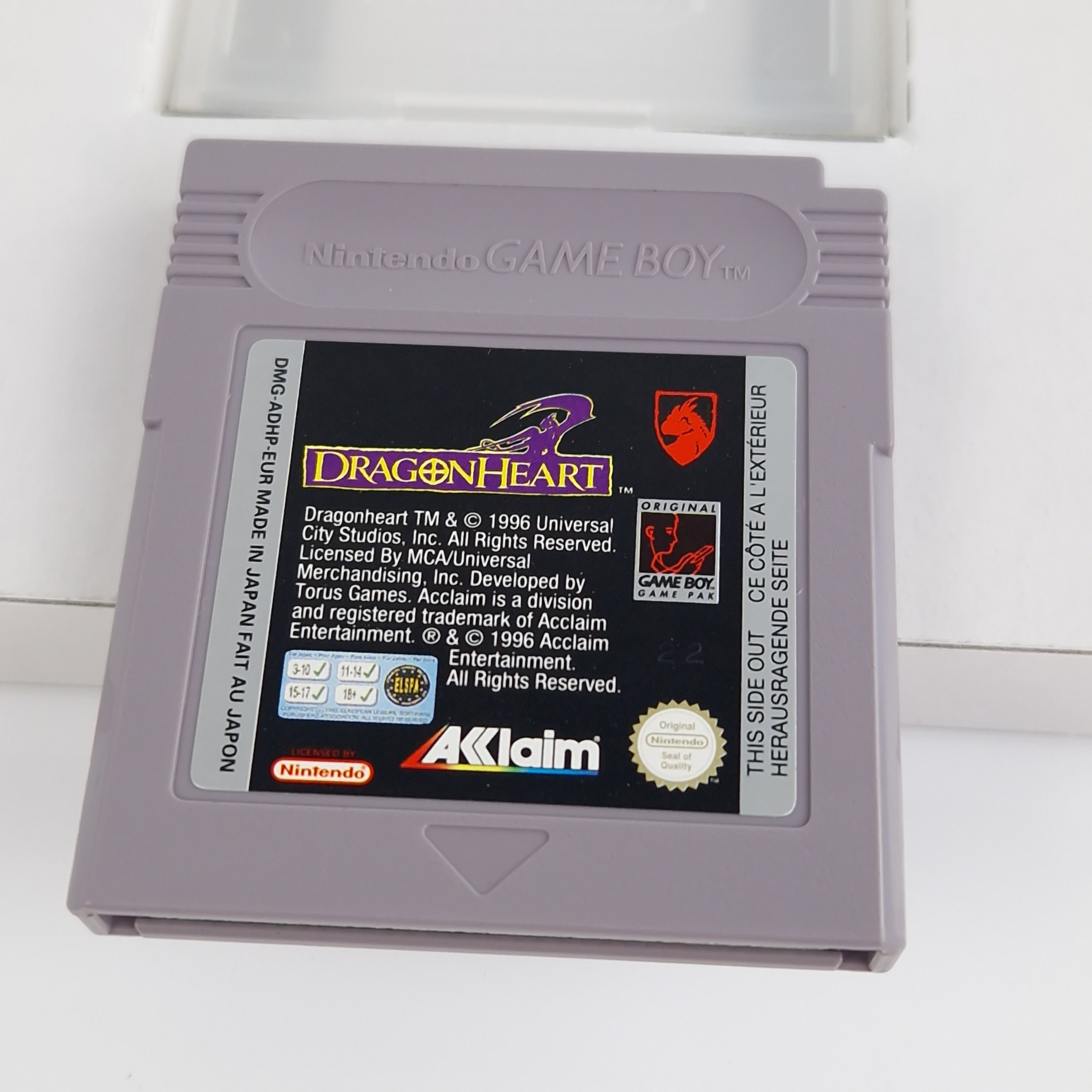 Nintendo Game Boy Spiel – Dragonheart Classic PAL OVP