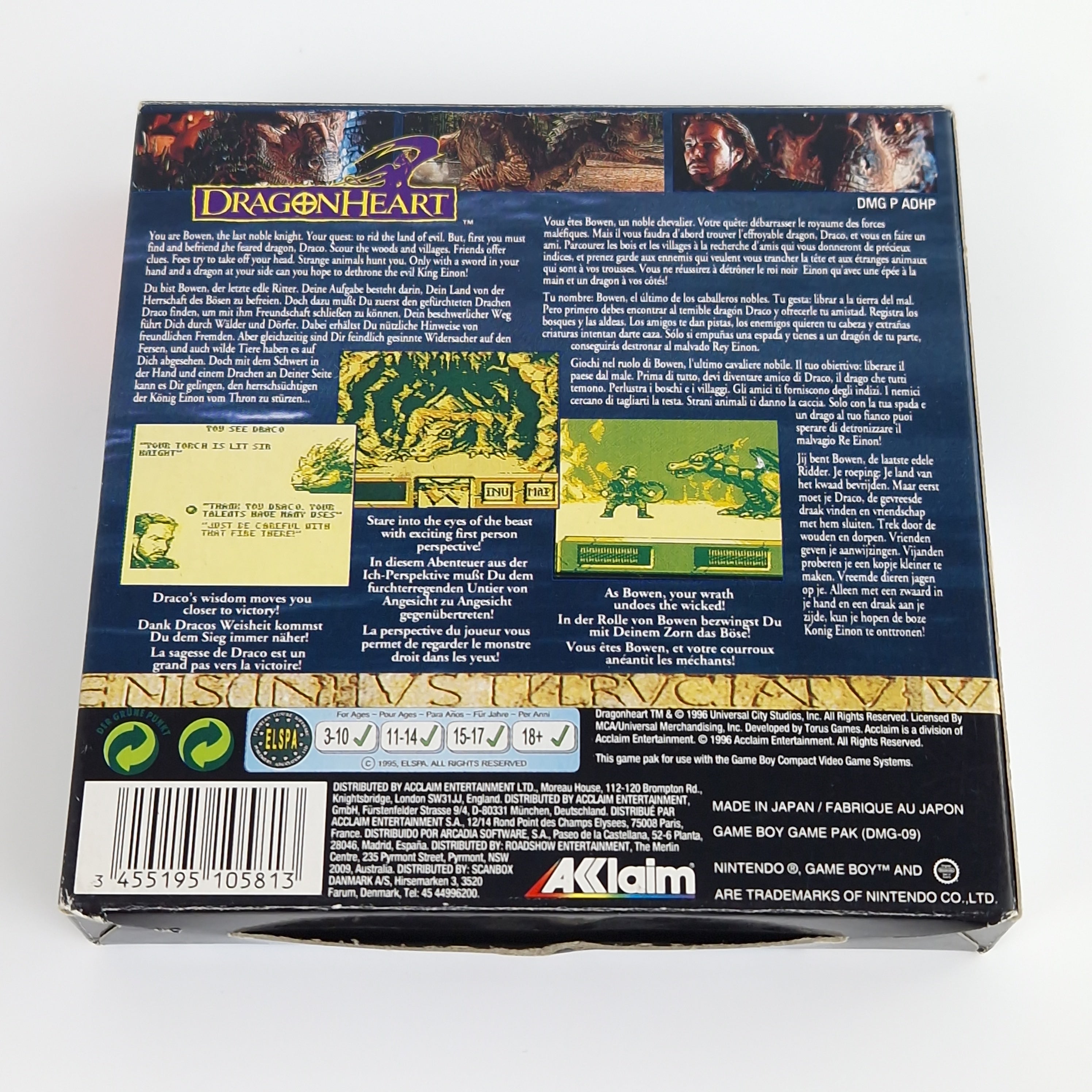 Nintendo Game Boy Spiel – Dragonheart Classic PAL OVP