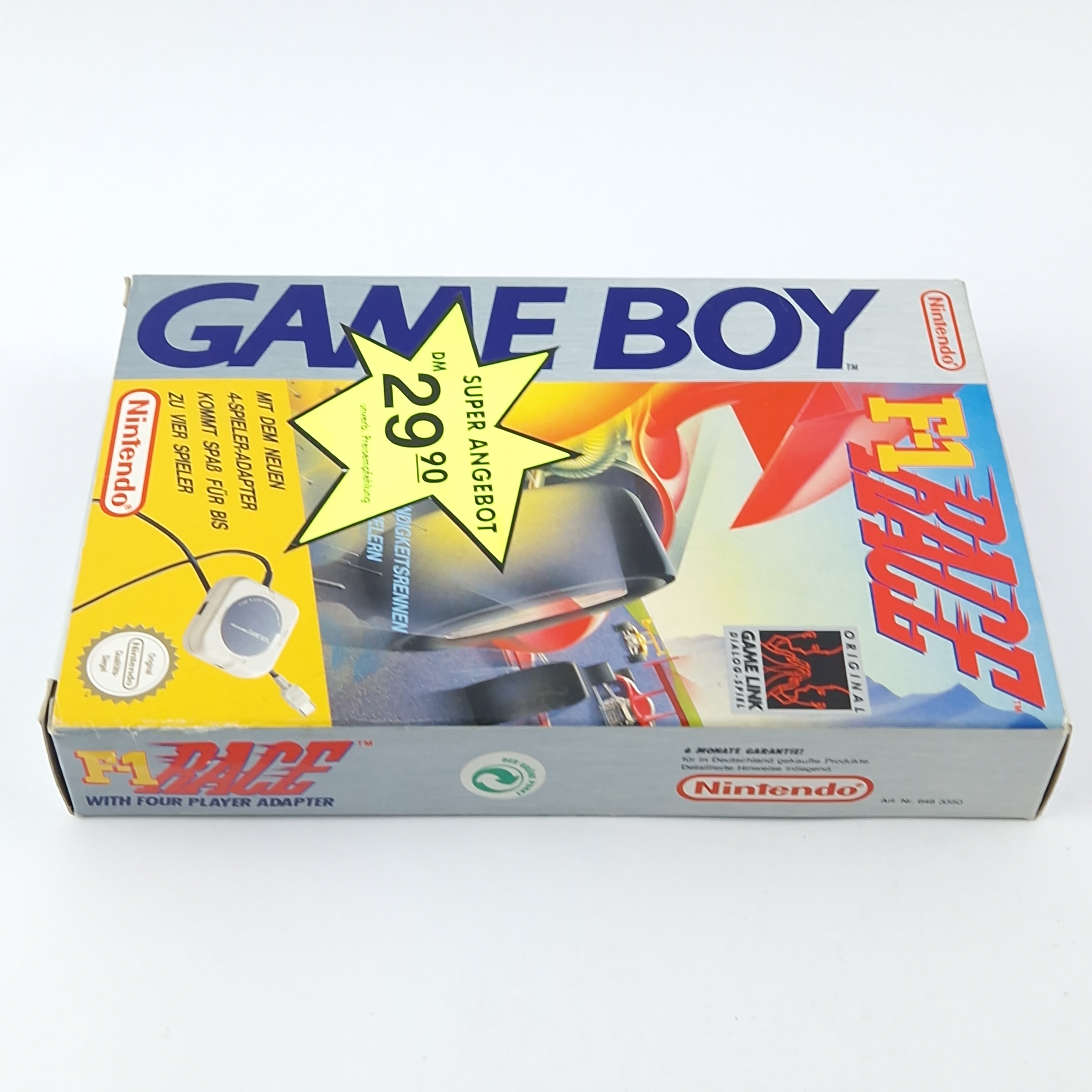 Nintendo Game Boy Spiel – F-1 Race mit 4 Spieler Adapter OVP