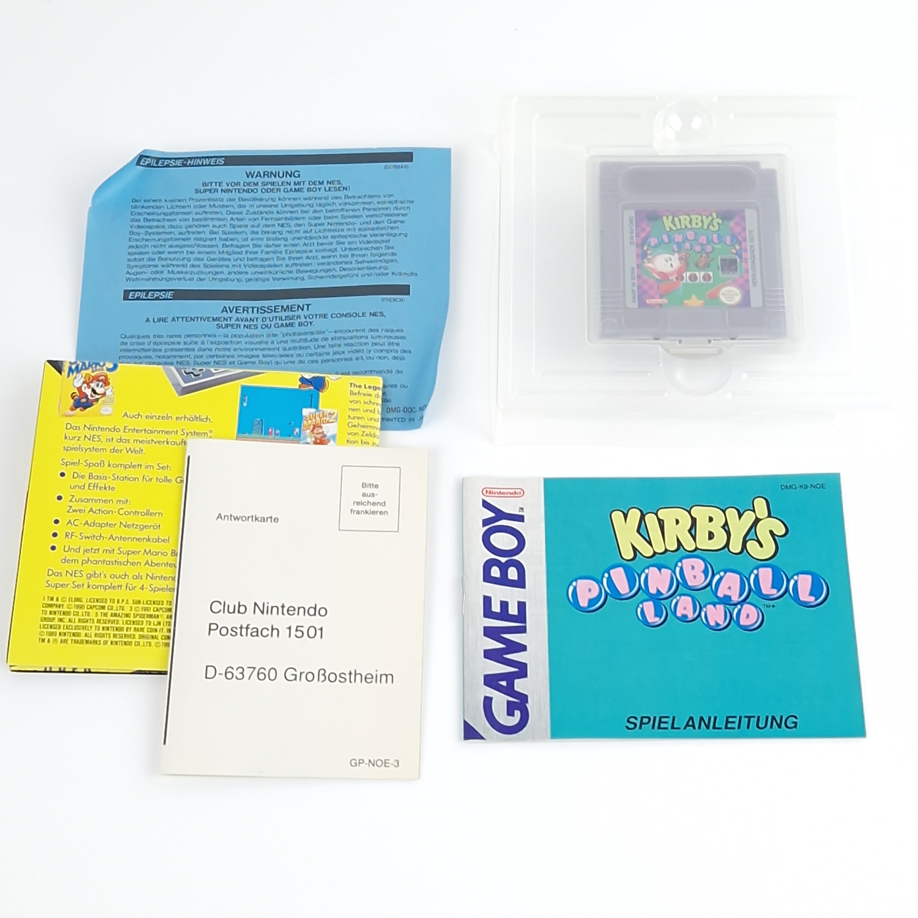 Nintendo Game Boy Spiel – Kirbys Pinball Land OVP PAL
