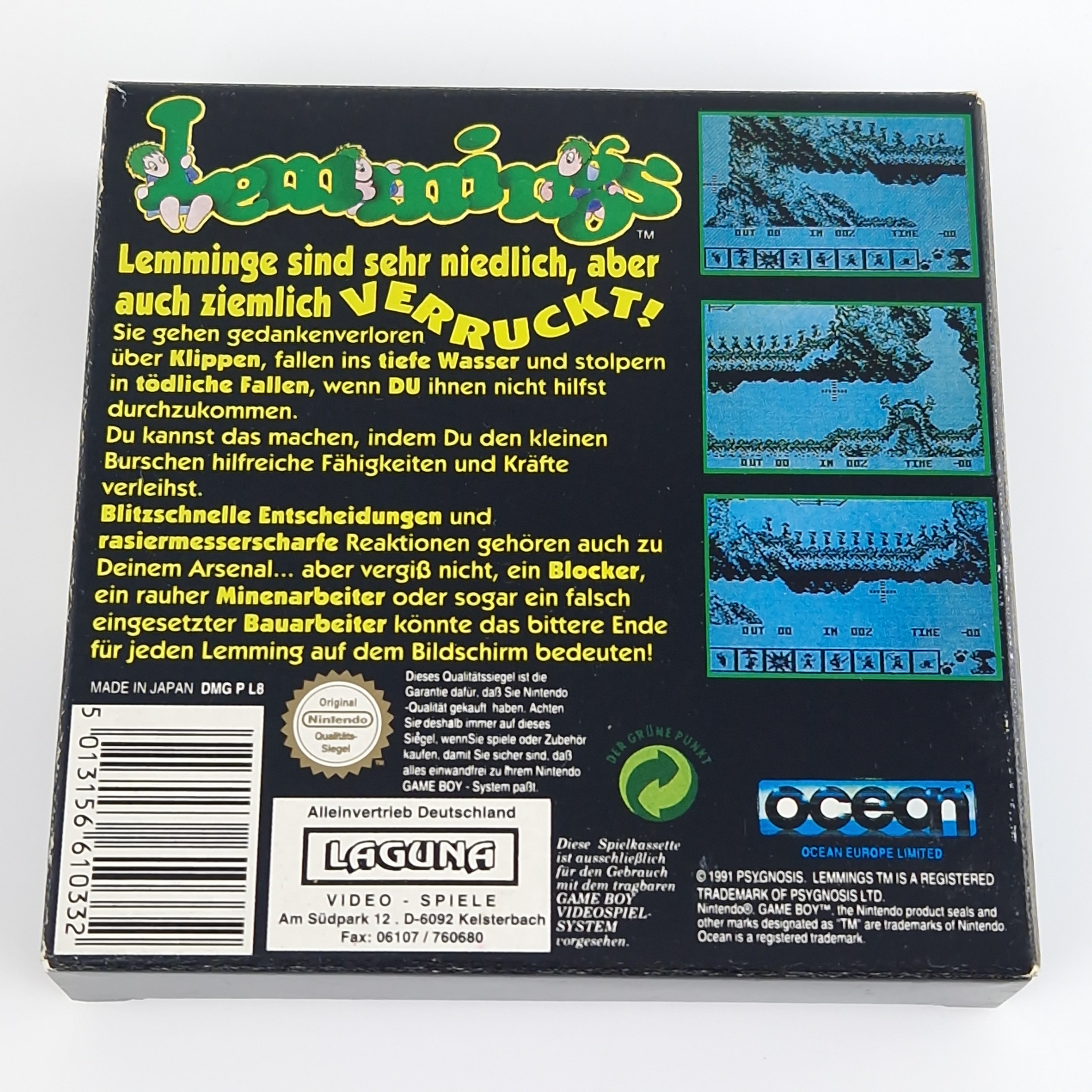 Nintendo Game Boy Spiel – Lemmings (Modul OVP PAL)