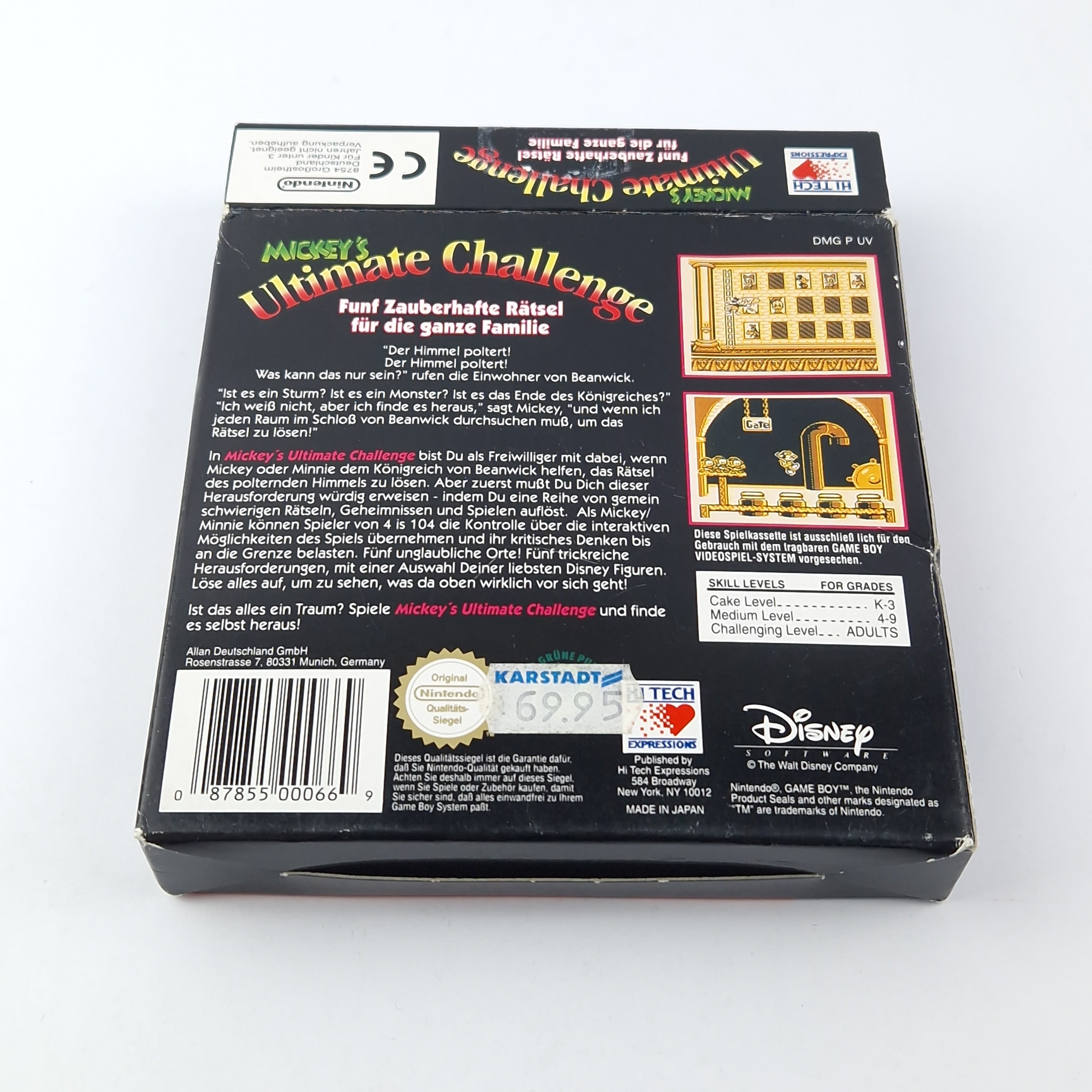 Nintendo Game Boy Spiel – Mickeys Ultimate Challenge OVP