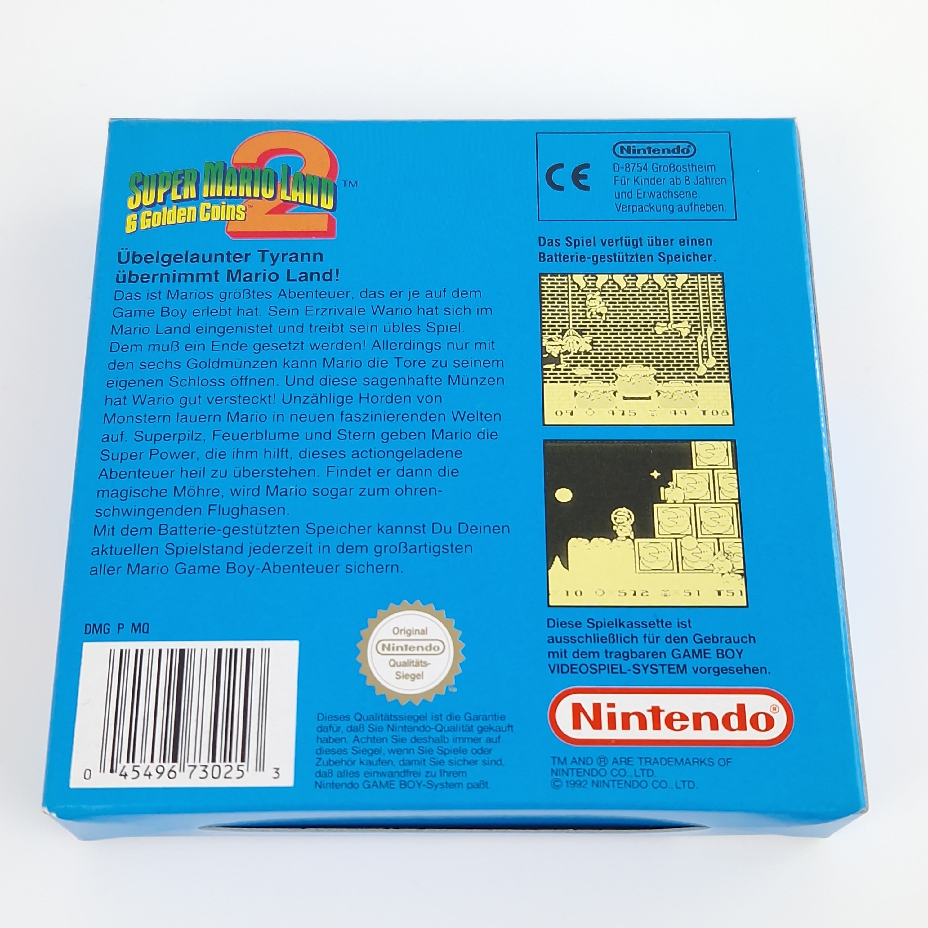 Nintendo Game Boy Spiel – Super Mario Land 2 OVP PAL