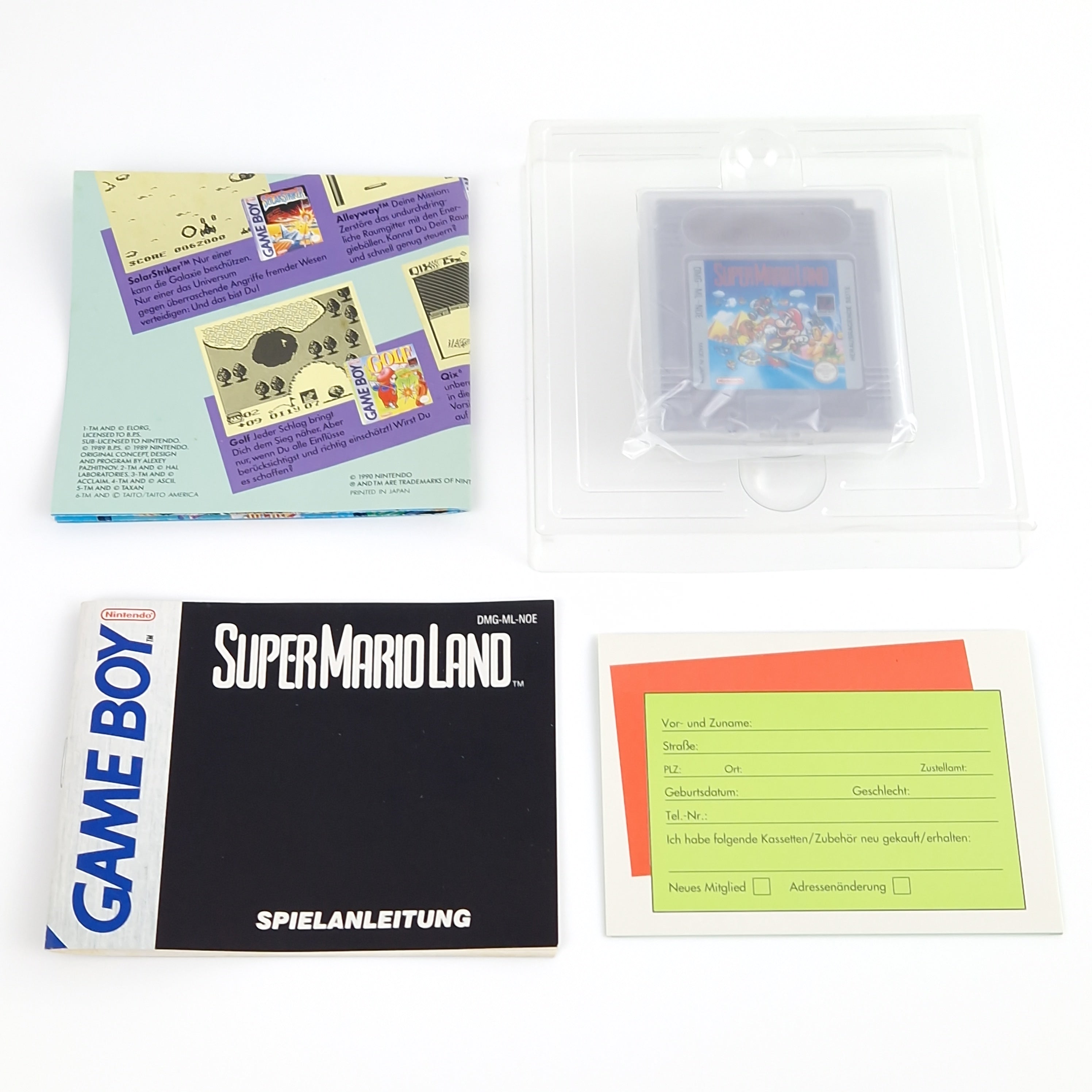 Nintendo Game Boy Spiel – Super Mario Land (OVP PAL NOE)
