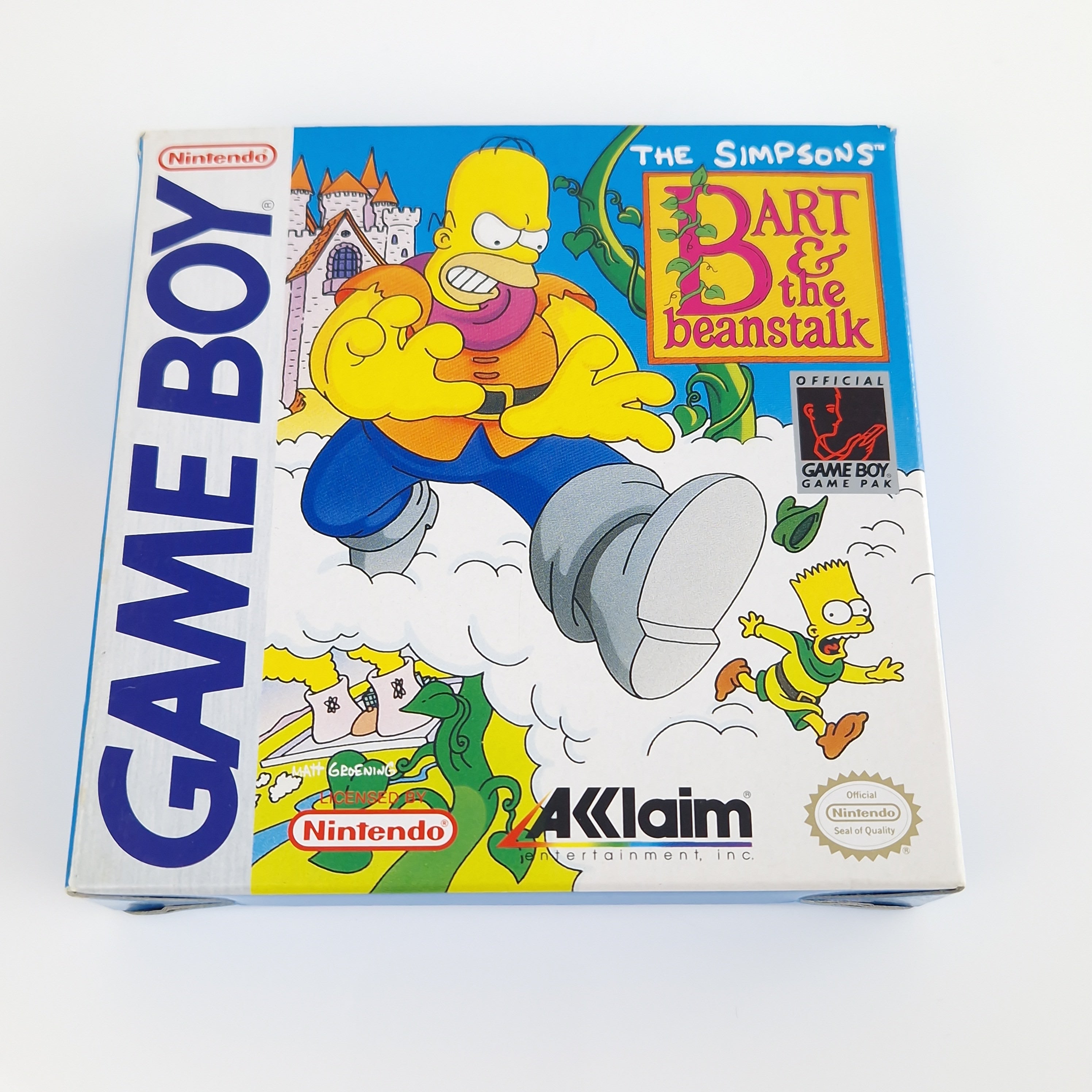 Game Boy Spiel – The Simpsons Bart & the Beanstalk OVP