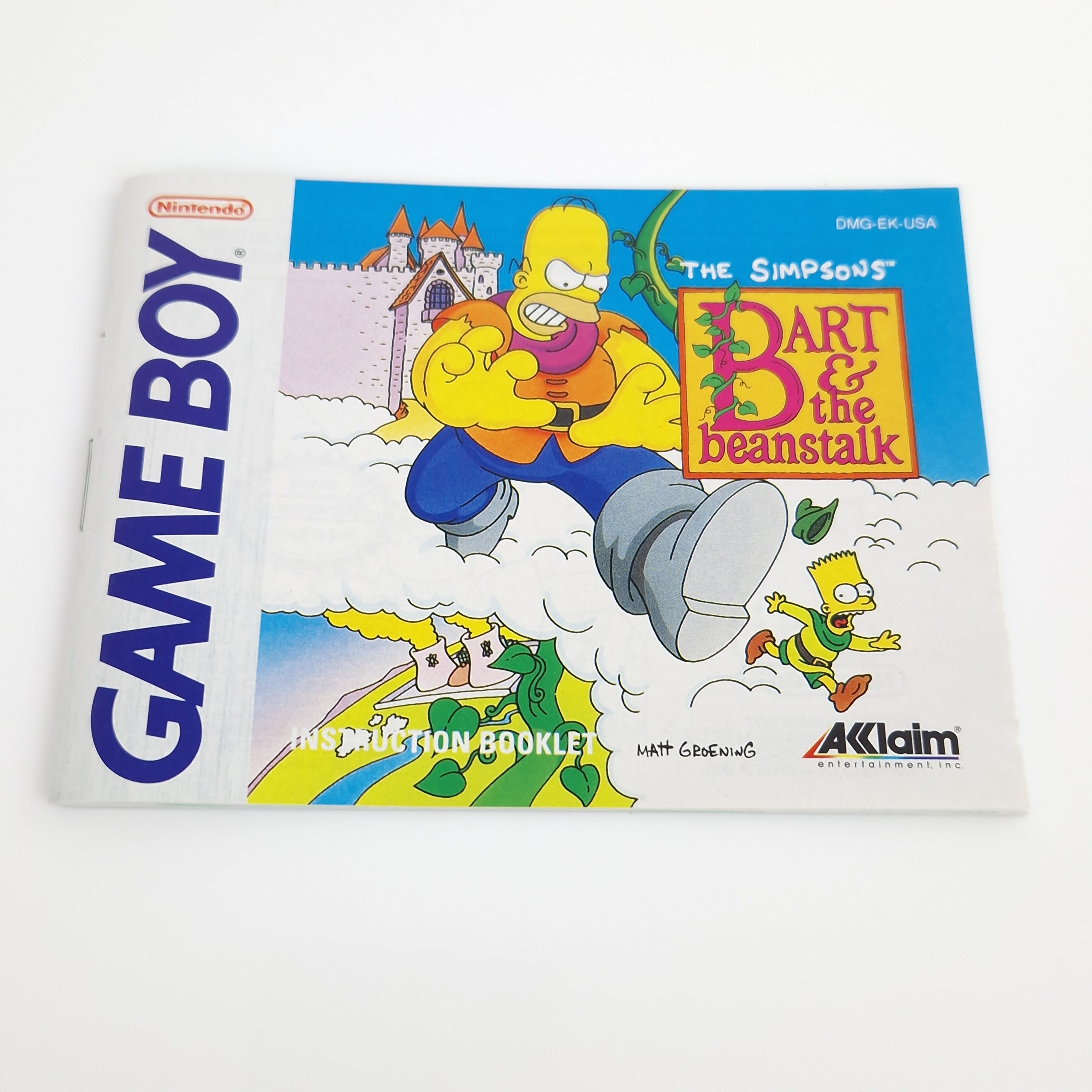 Game Boy Spiel – The Simpsons Bart & the Beanstalk OVP