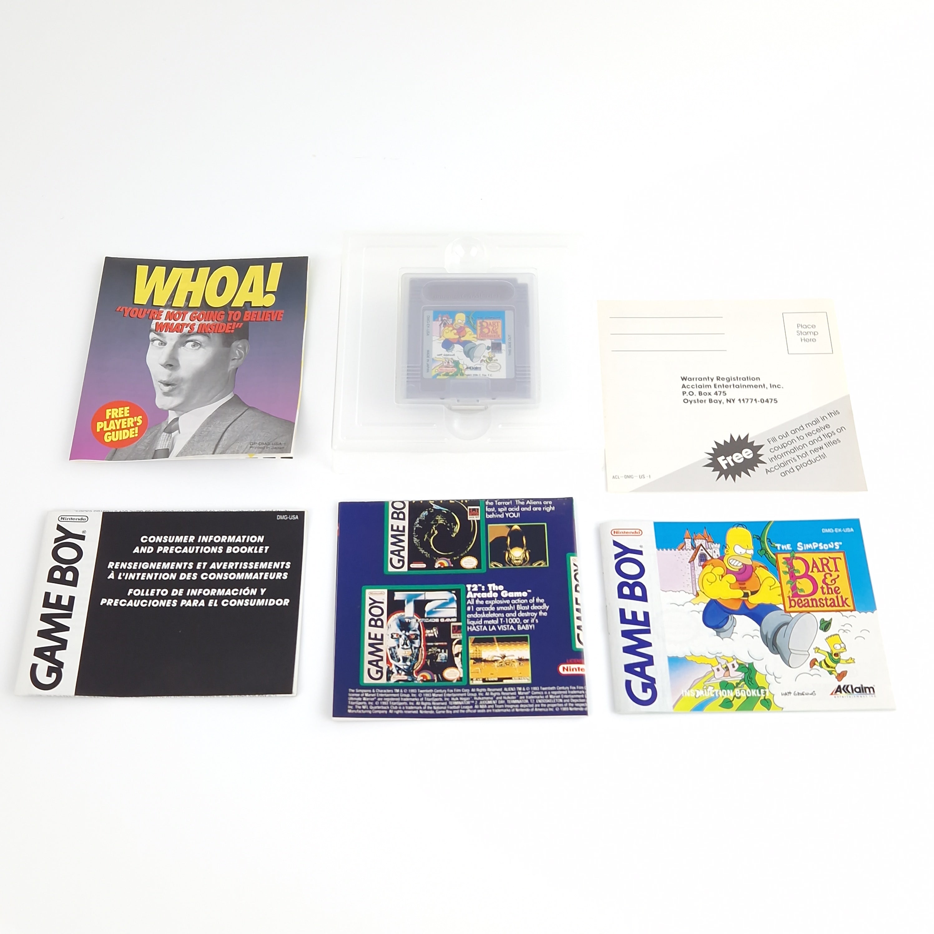 Game Boy Spiel – The Simpsons Bart & the Beanstalk OVP