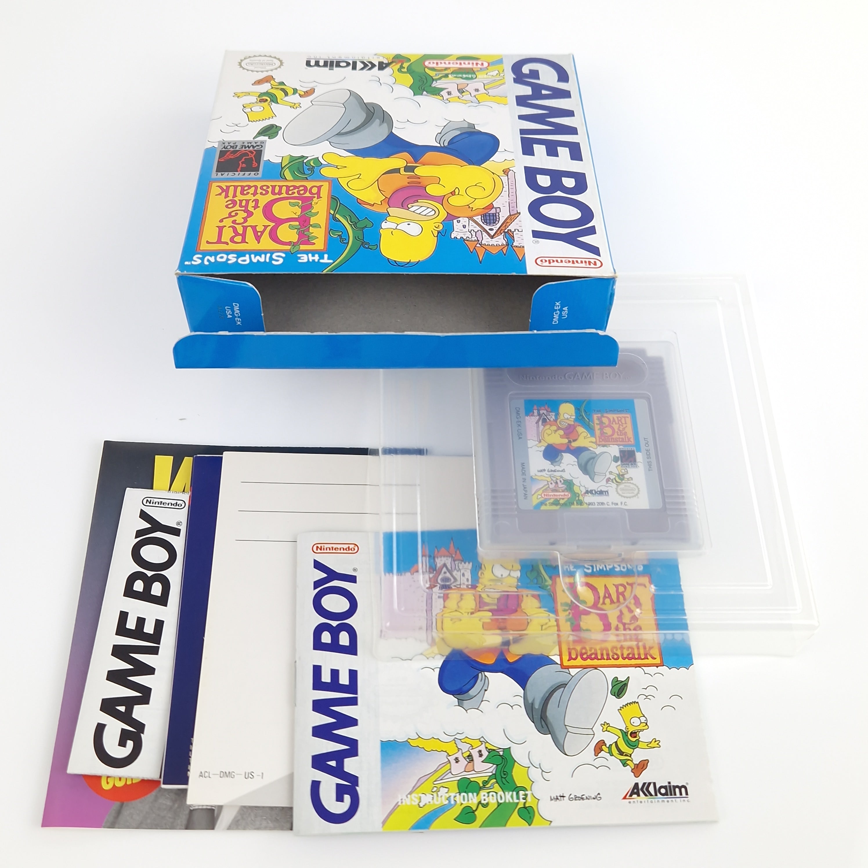 Game Boy Spiel – The Simpsons Bart & the Beanstalk OVP