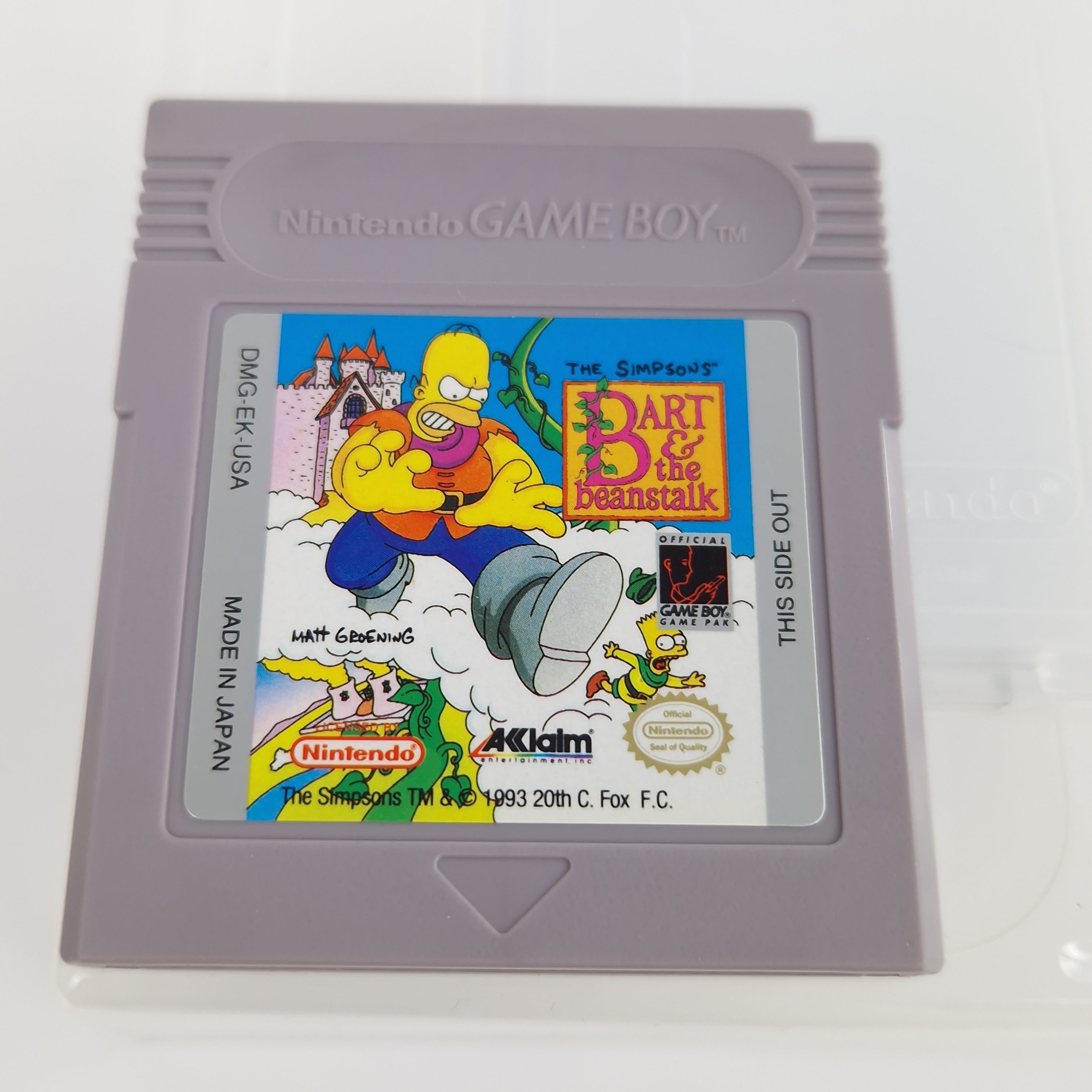 Game Boy Spiel – The Simpsons Bart & the Beanstalk OVP