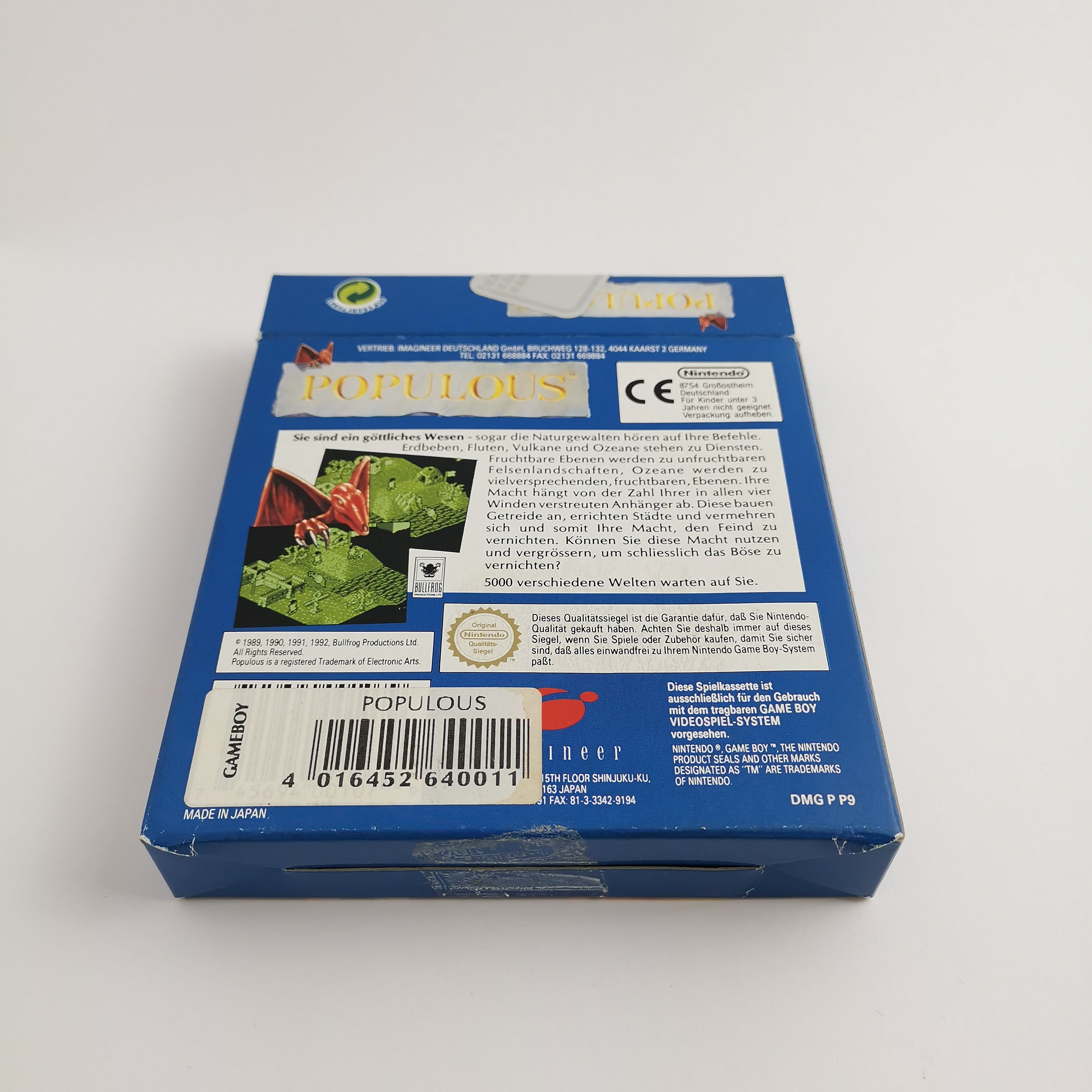 Nintendo Gameboy Classic Spiel Populous OVP PAL NOE