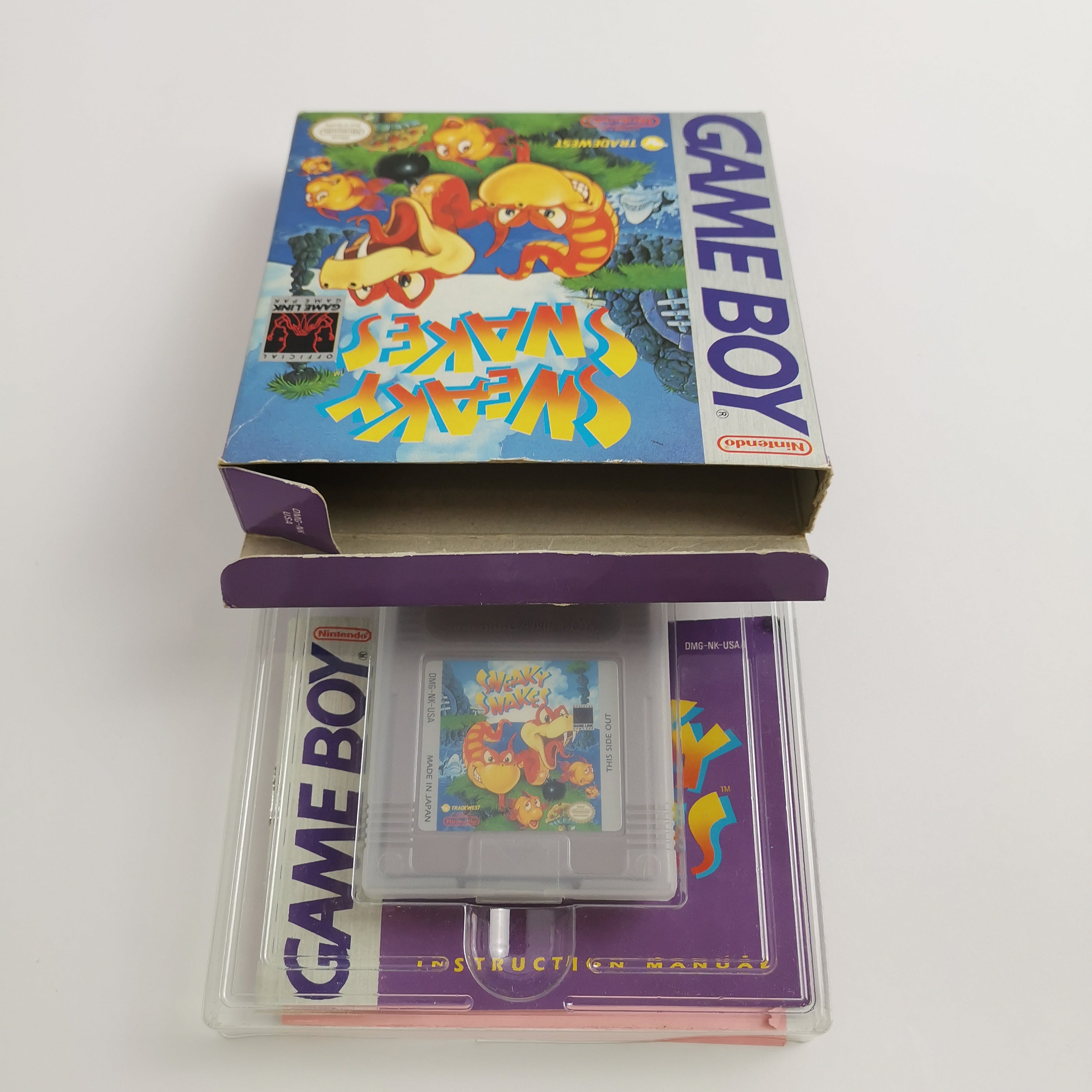 Nintendo Gameboy Spiel – Sneaky Snakes OVP NTSC-U/C USA