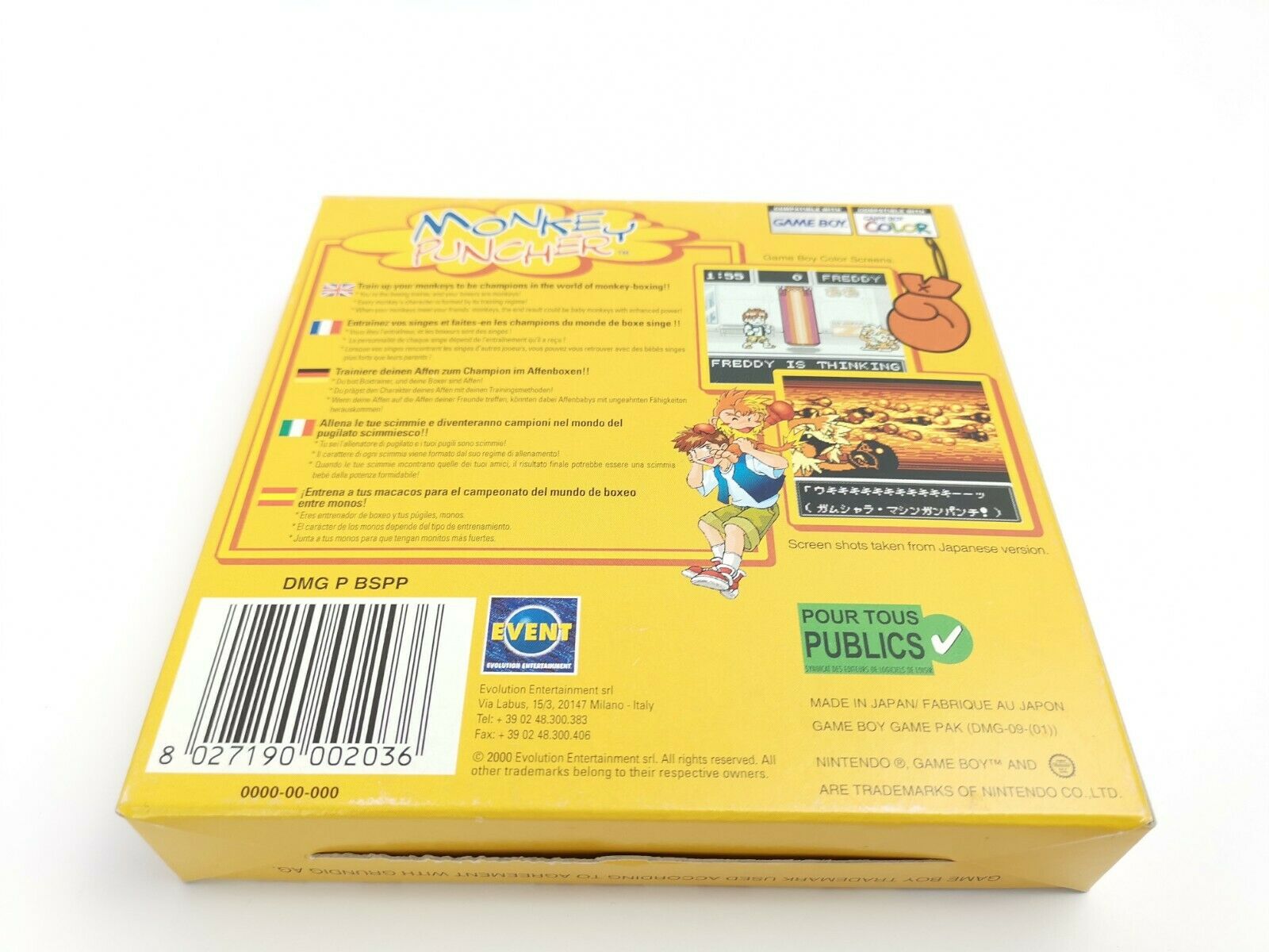 Nintendo Gameboy Color Spiel – Monkey Puncher (OVP PAL)