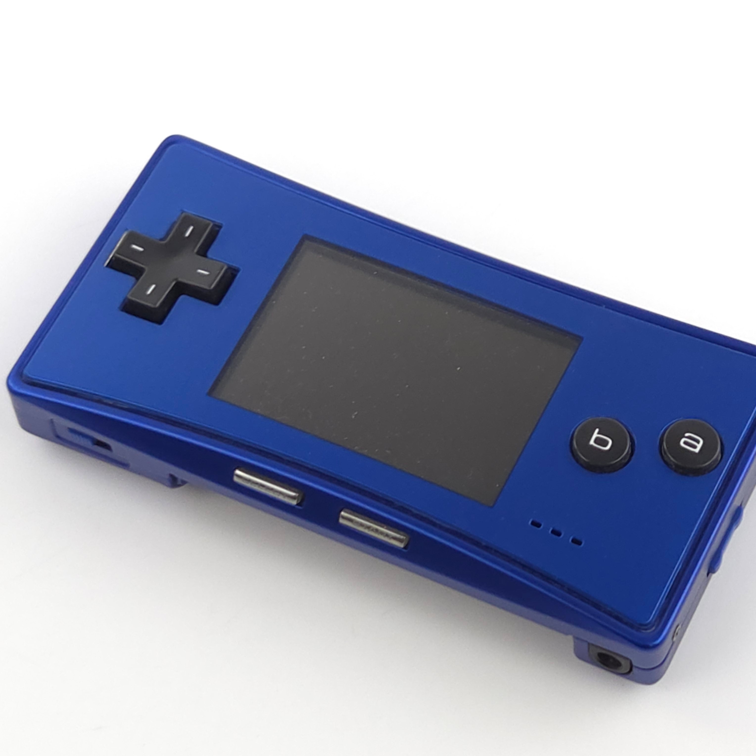 Nintendo Gameboy Micro Konsole Blau ohne Ladekabel PAL