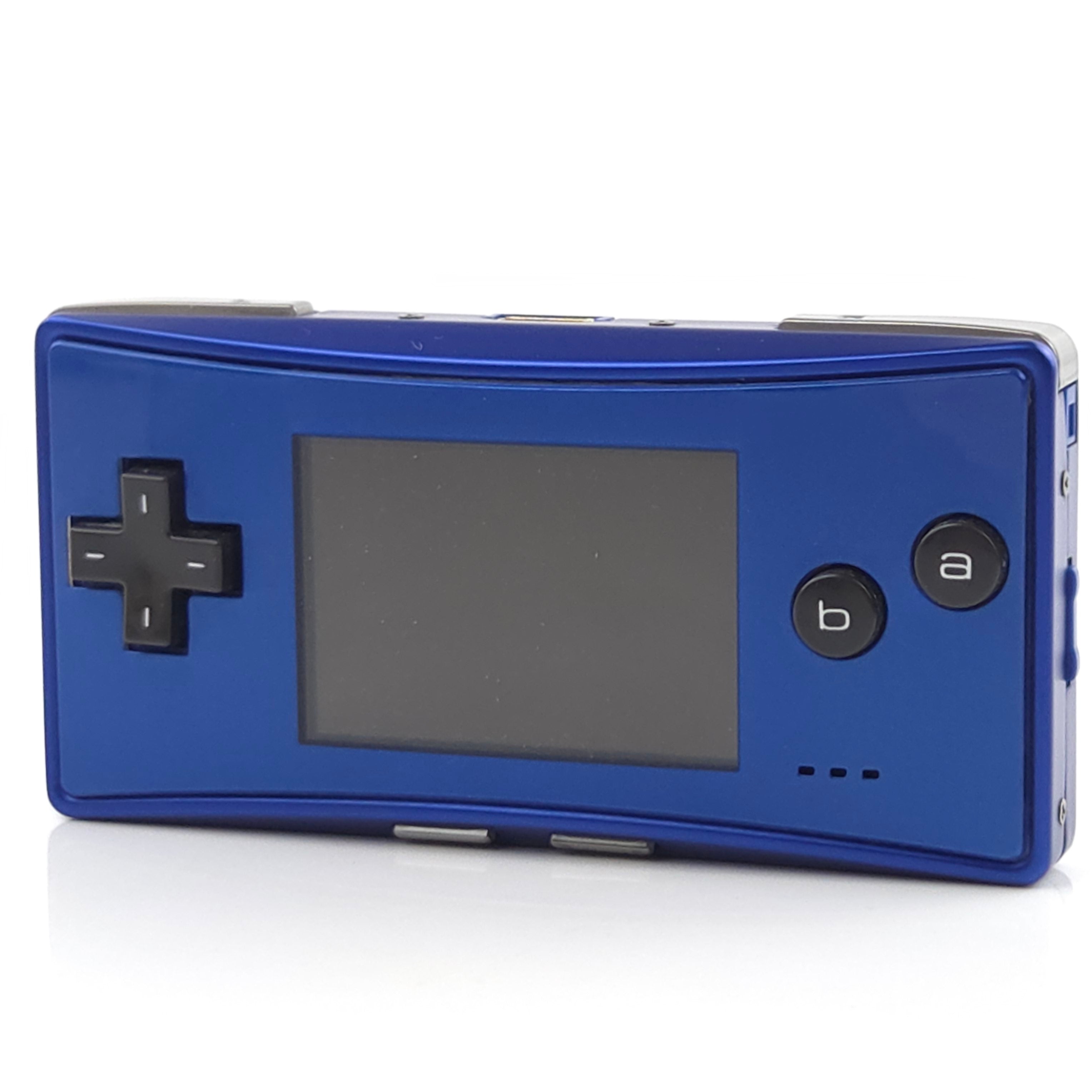 Nintendo Gameboy Micro Konsole Blau ohne Ladekabel PAL