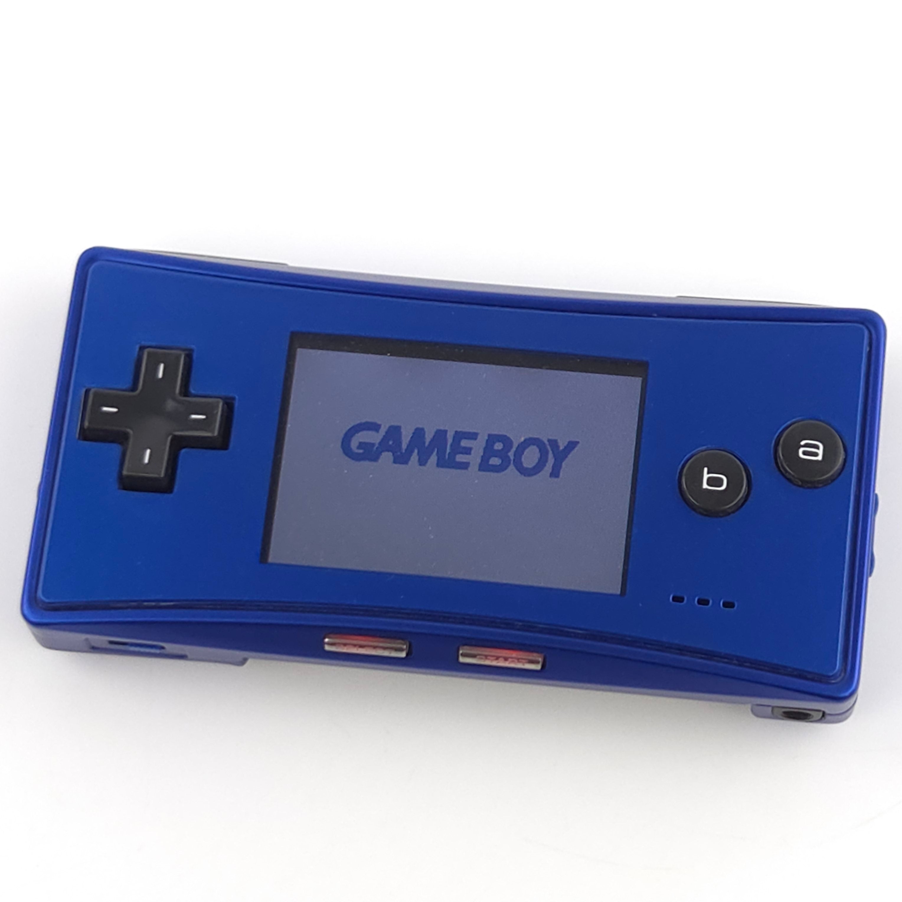 Nintendo Gameboy Micro Konsole Blau ohne Ladekabel PAL