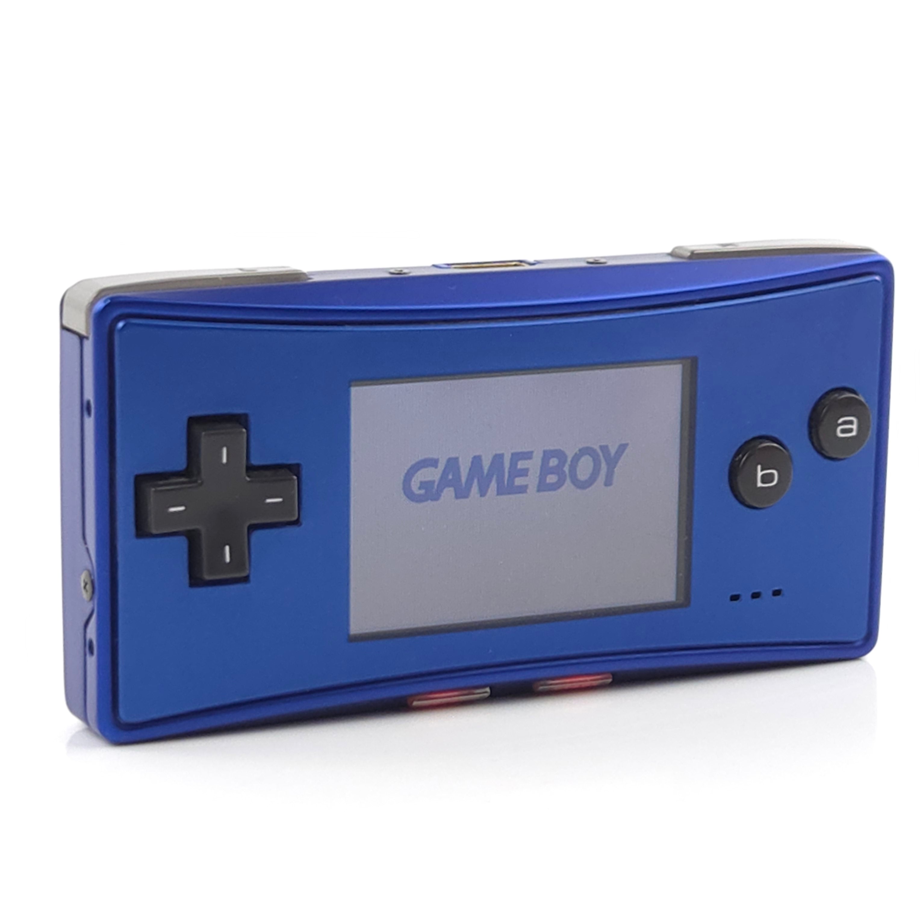 Nintendo Gameboy Micro Konsole Blau ohne Ladekabel PAL