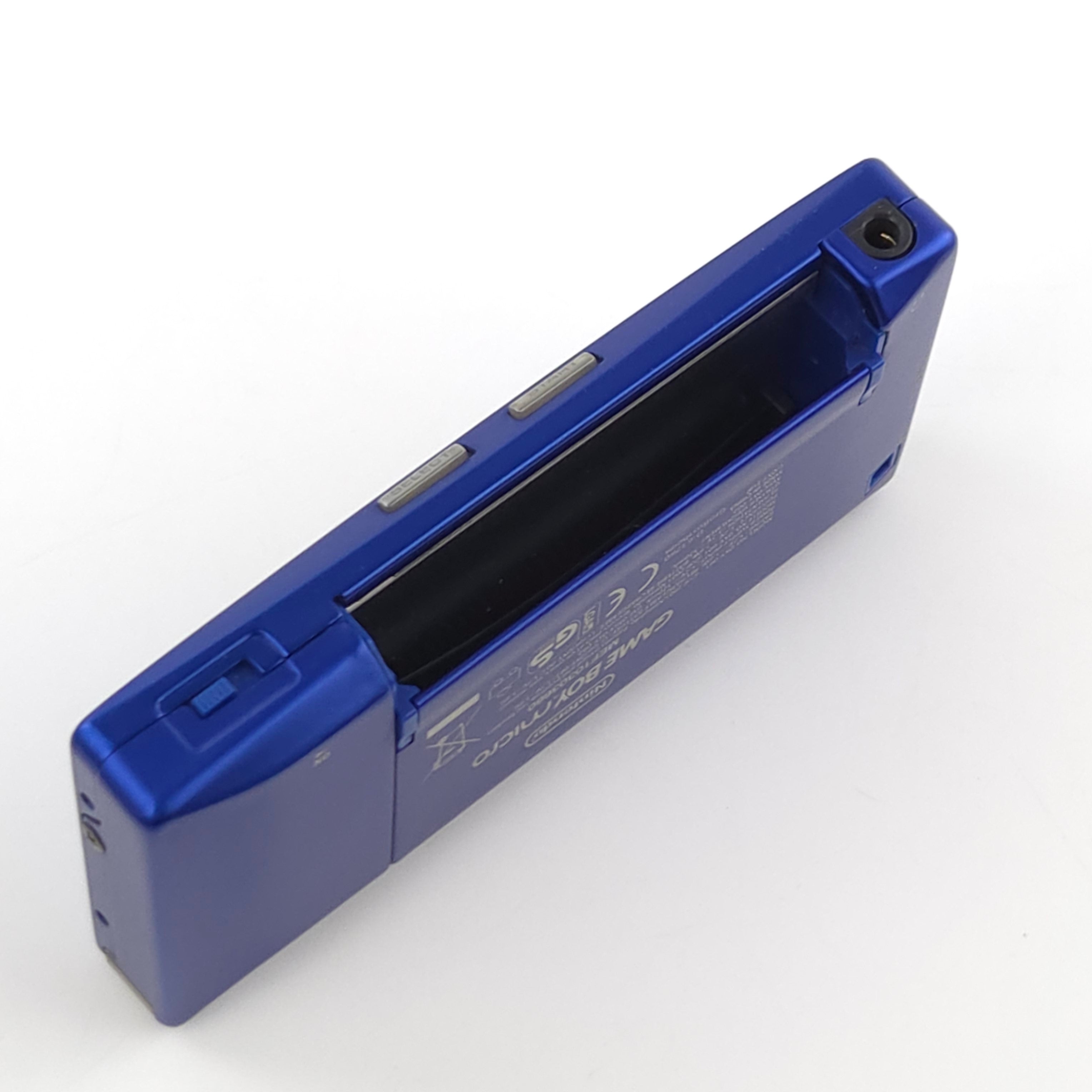 Nintendo Gameboy Micro Konsole Blau ohne Ladekabel PAL