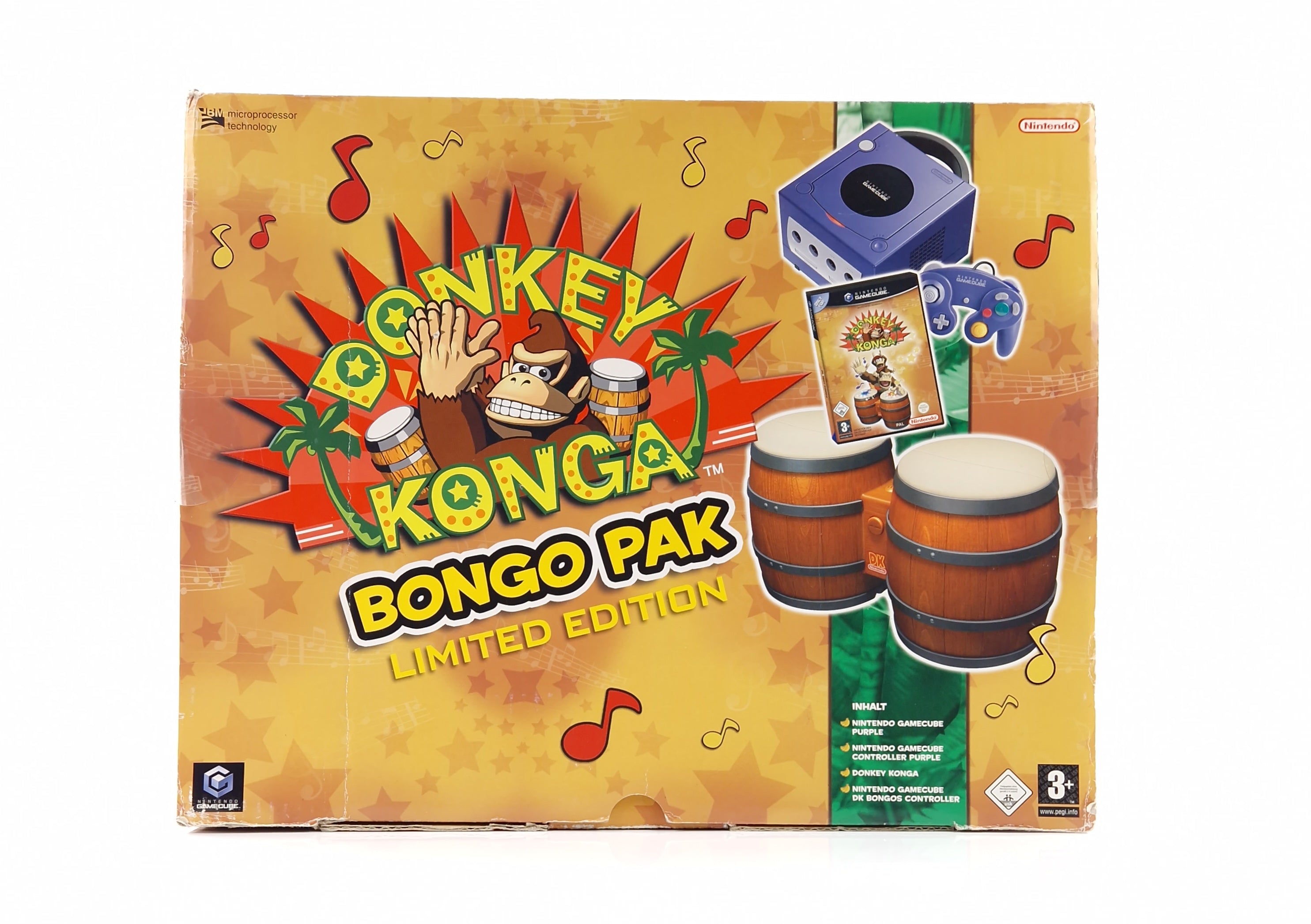 Nintendo Gamecube Konsole Donkey Konga Bongo Pak OVP Lila
