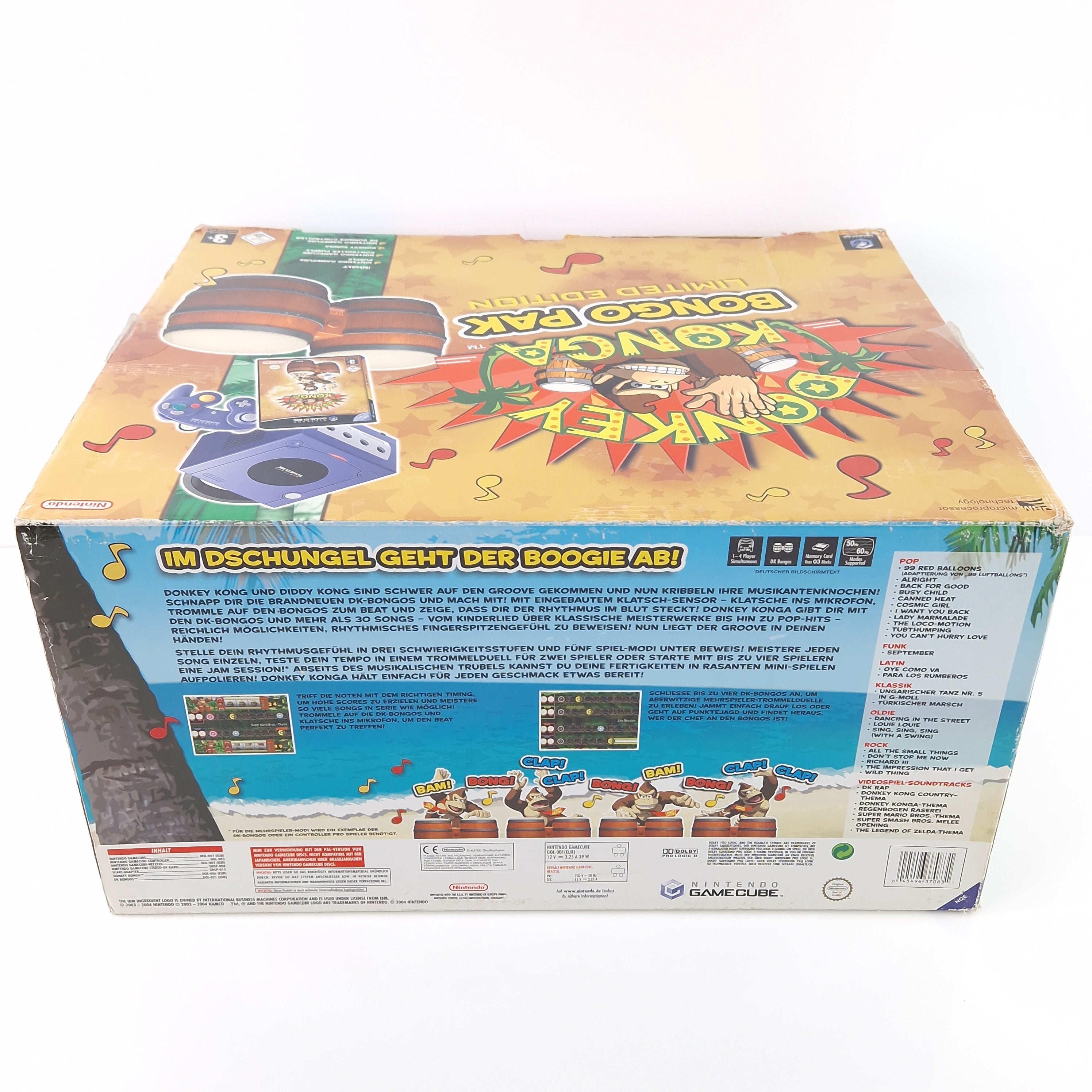 Nintendo Gamecube Konsole Donkey Konga Bongo Pak OVP Lila