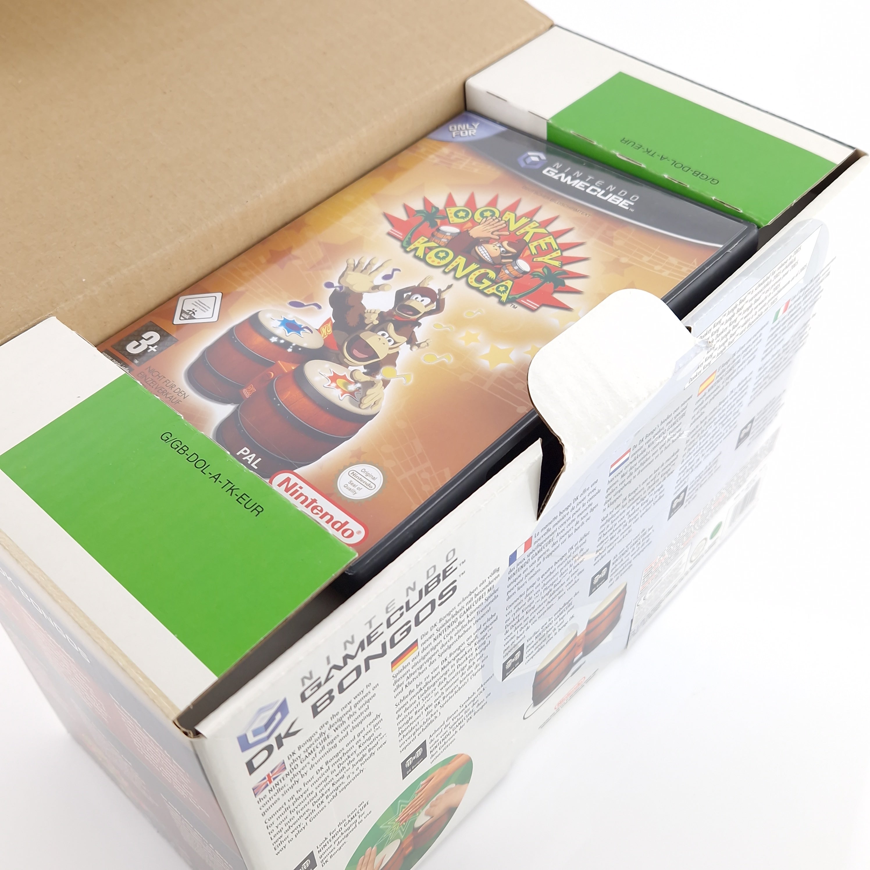 Nintendo Gamecube Konsole Donkey Konga Bongo Pak OVP Lila