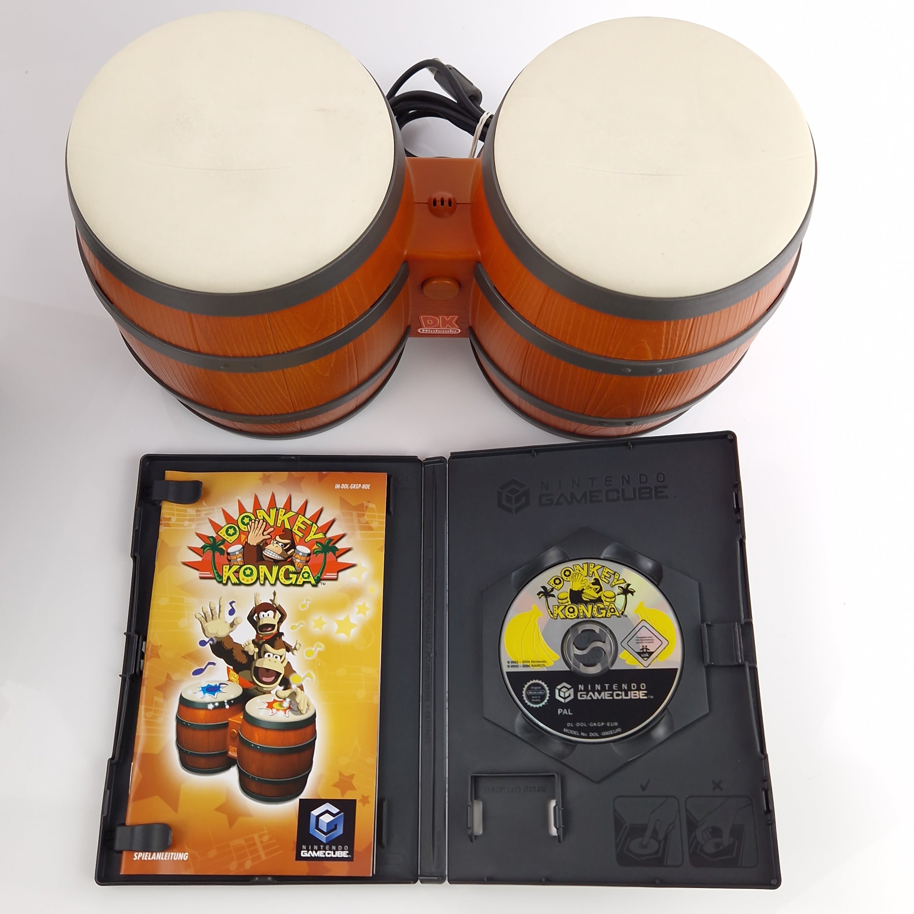 Nintendo Gamecube Konsole Donkey Konga Bongo Pak OVP Lila