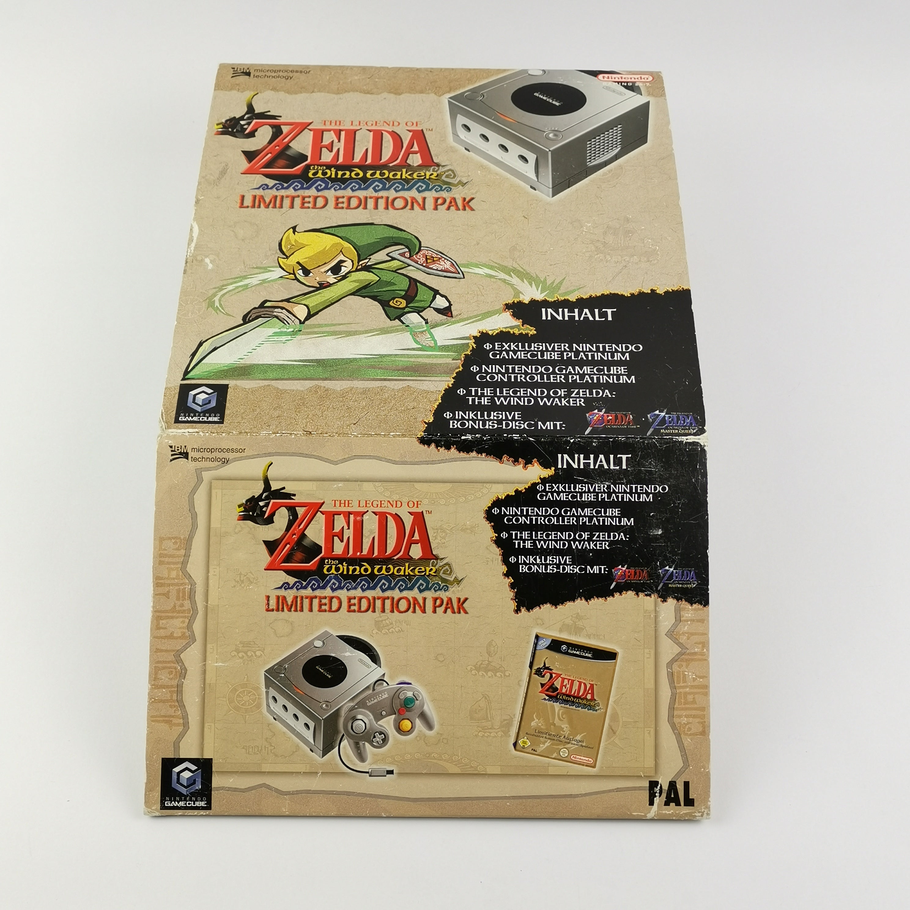 Nintendo Gamecube Konsole – Iced Cube Zelda Mod 4 Wavebirds