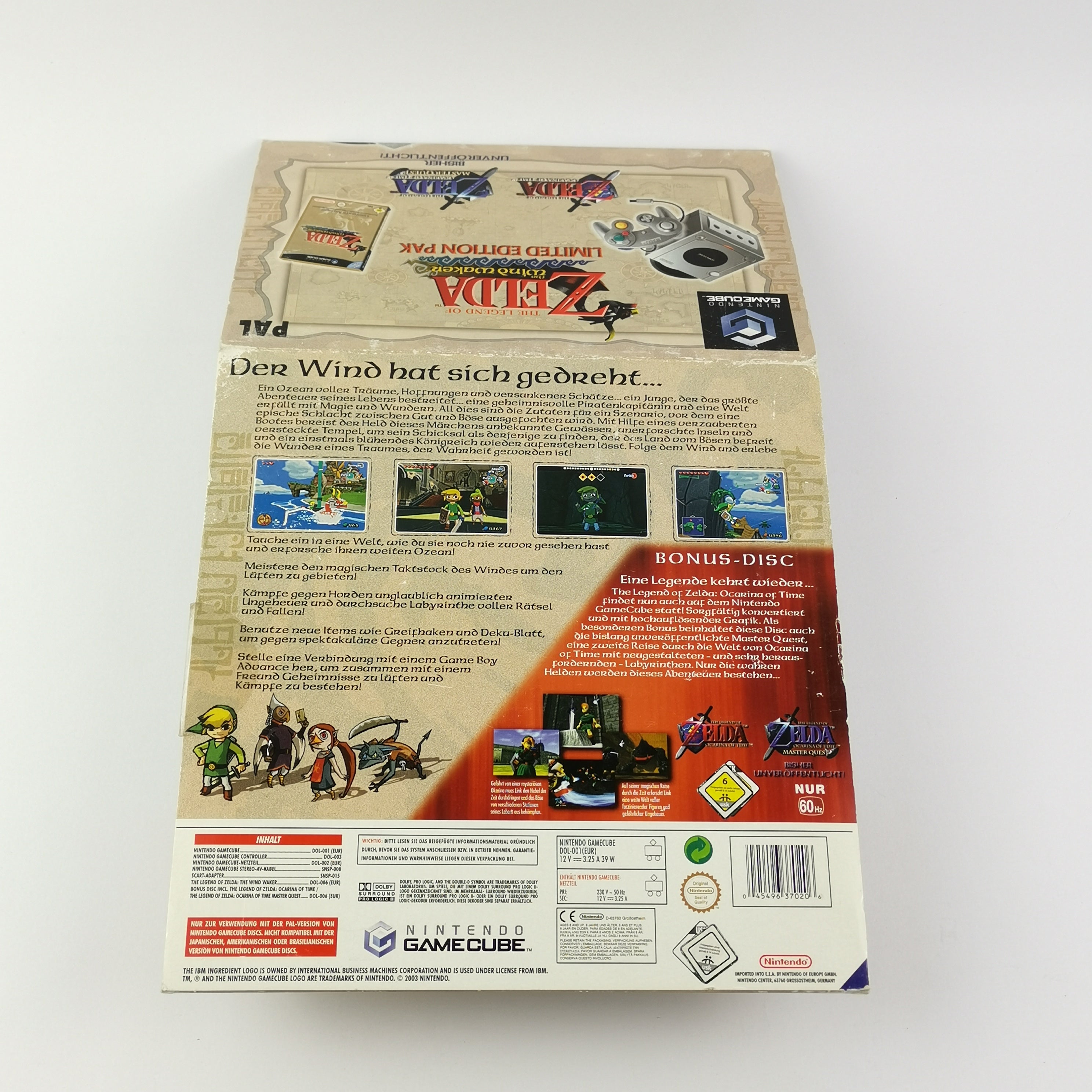 Nintendo Gamecube Konsole – Iced Cube Zelda Mod 4 Wavebirds