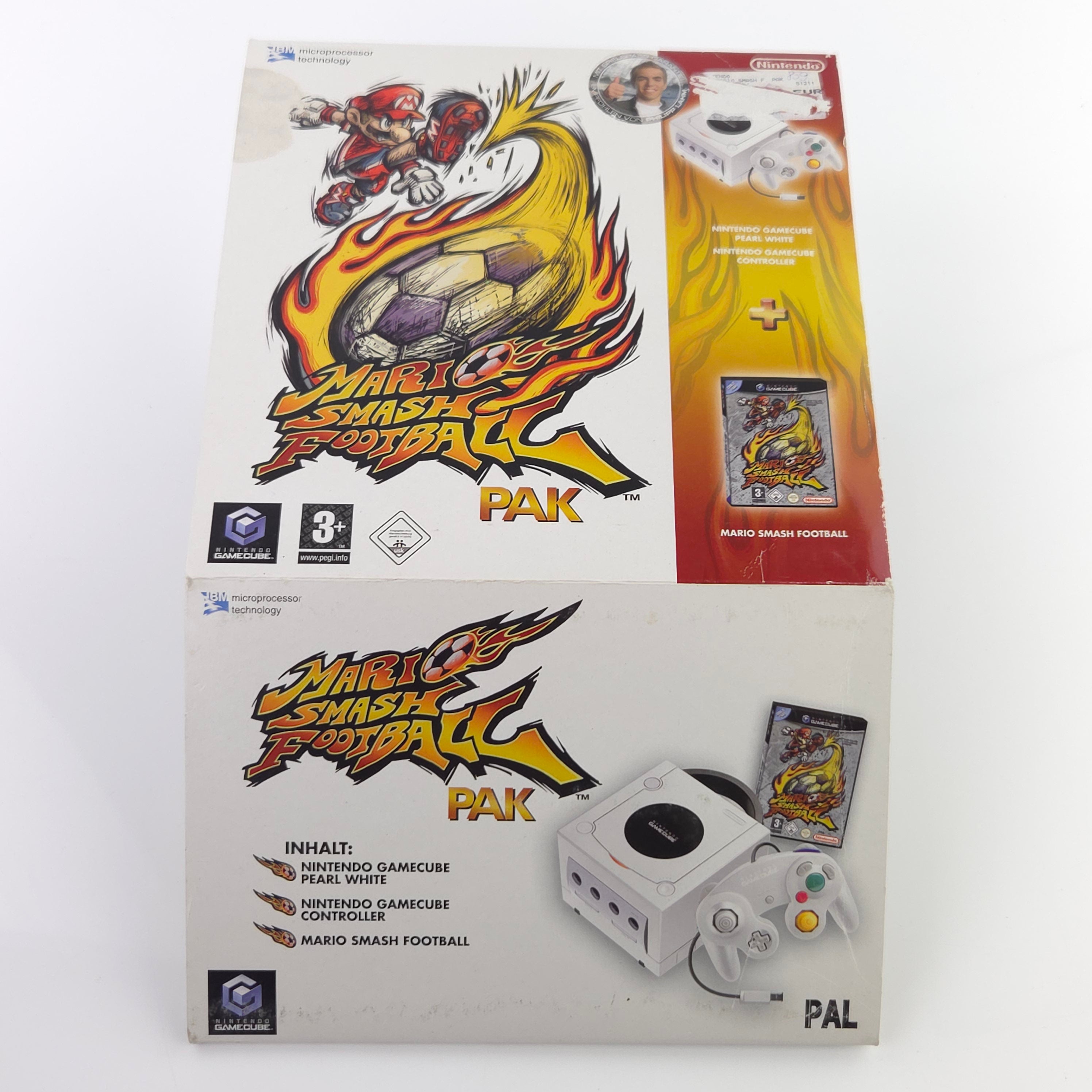 Nintendo Gamecube Konsole Mario Smash Football Pak OVP