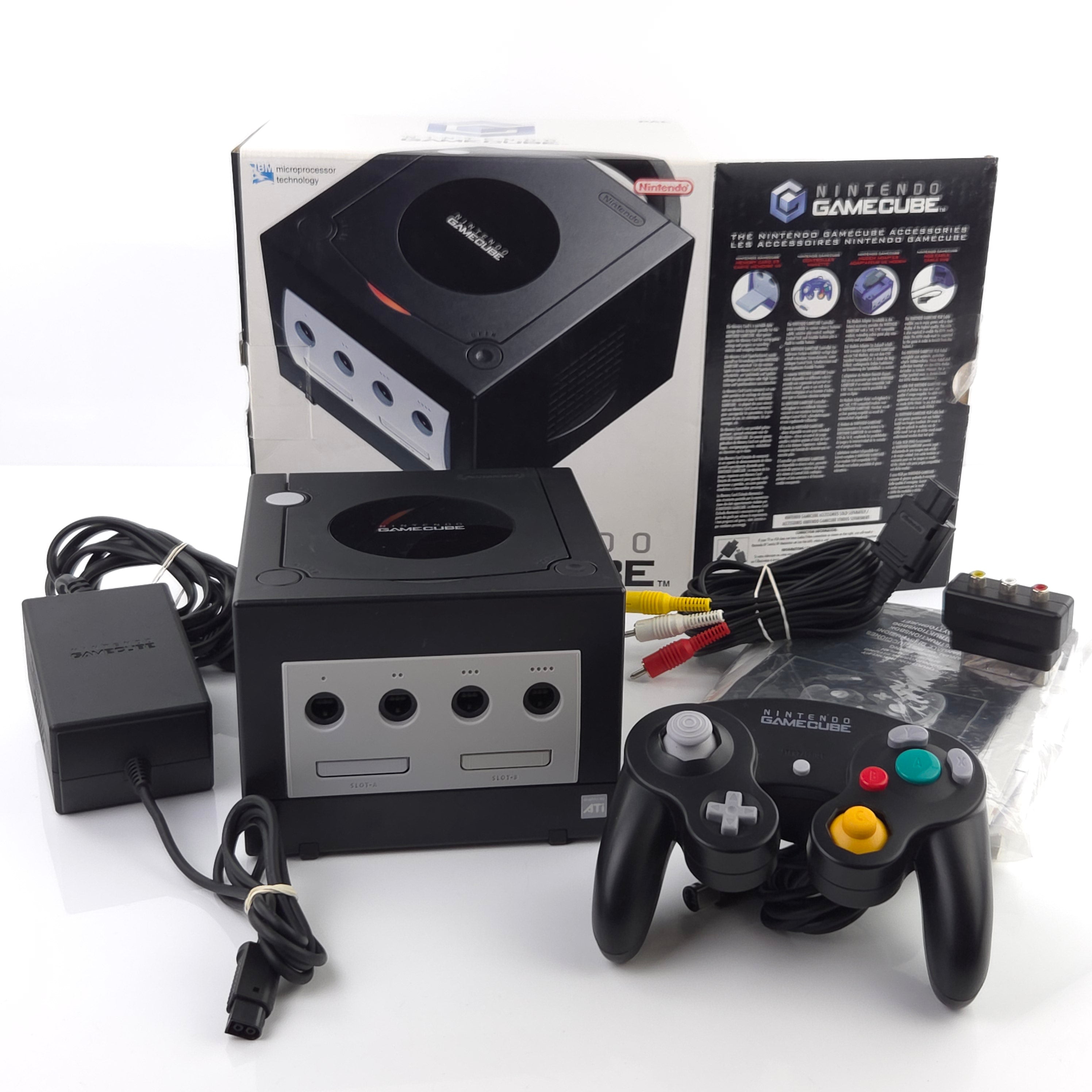Nintendo Gamecube Konsole Schwarz PAL OVP sehr gut