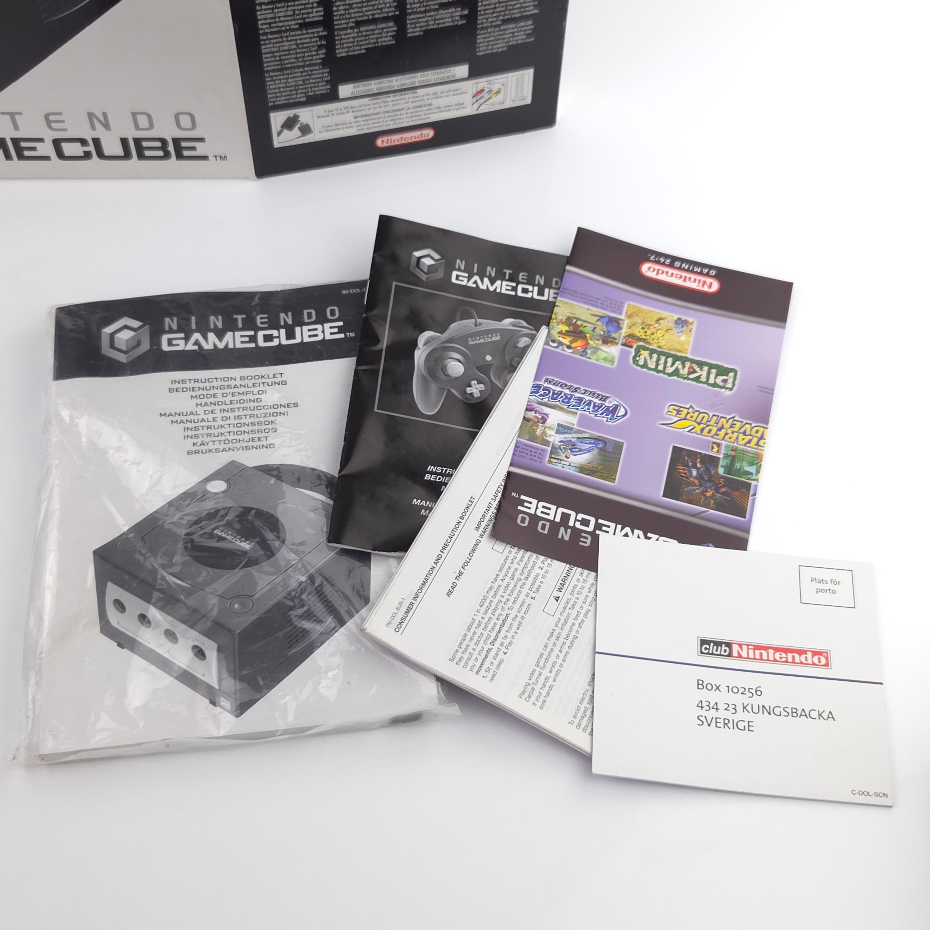 Nintendo Gamecube Konsole Schwarz PAL OVP sehr gut