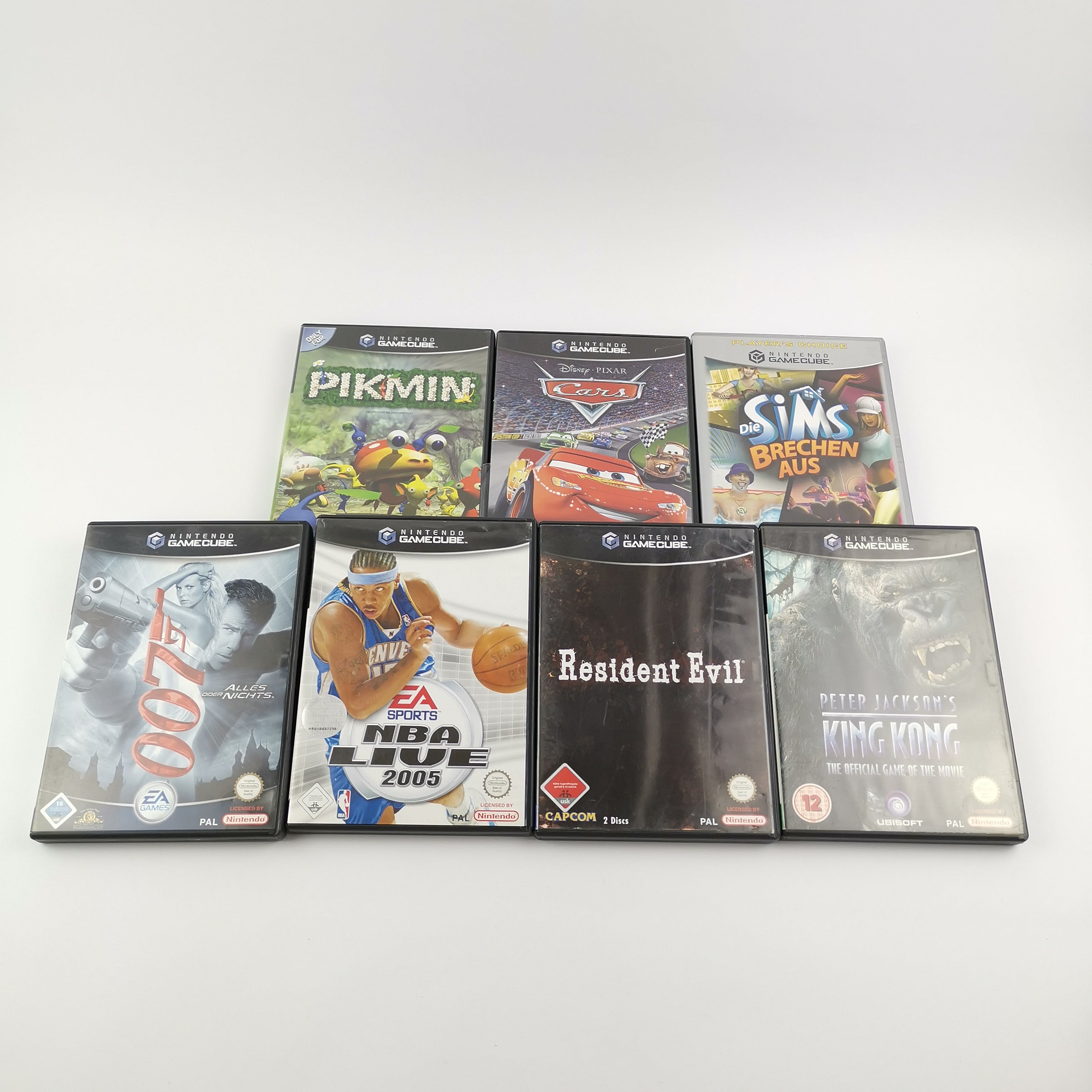 Nintendo Gamecube Purple Konsole 2 Controller 7 Spiele