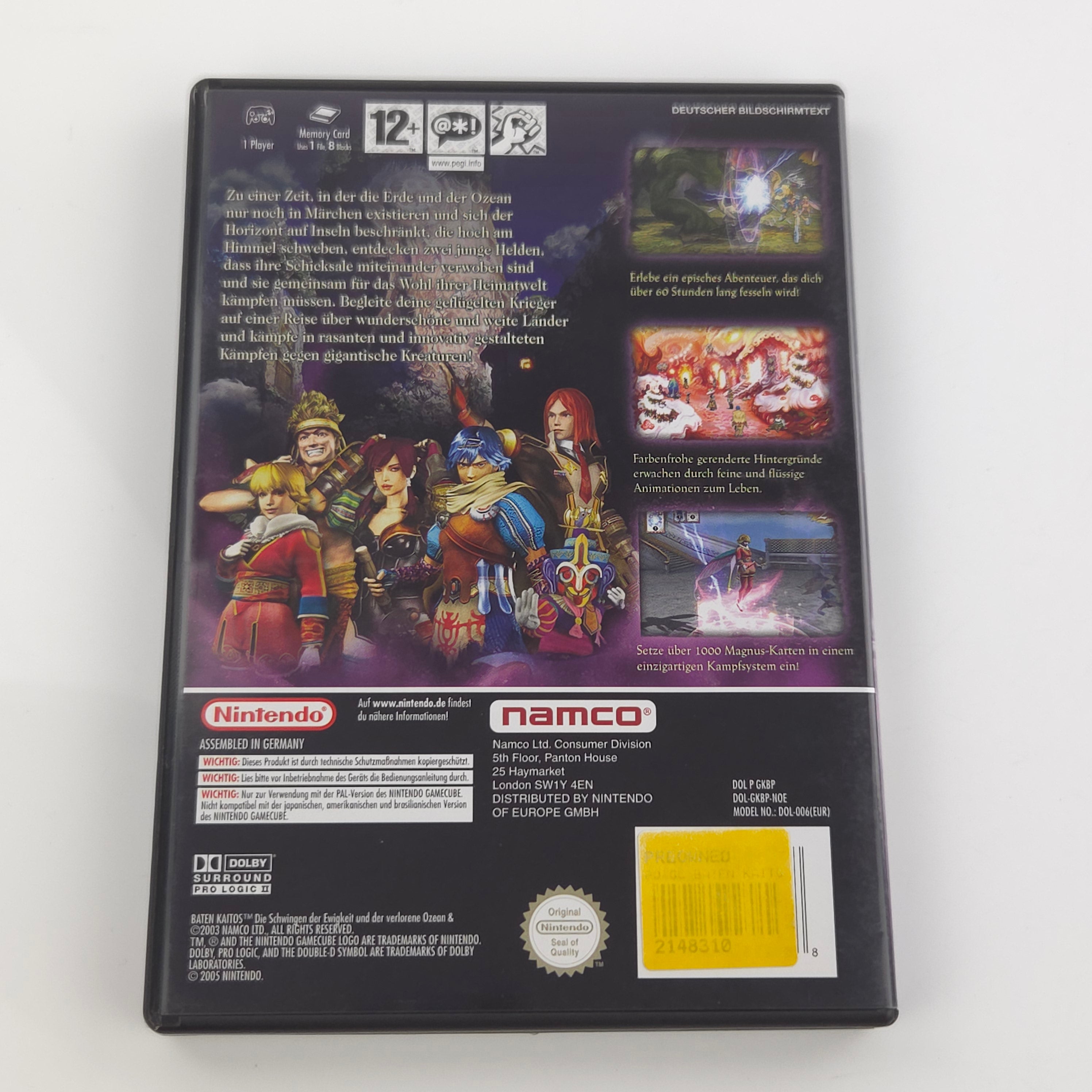 Nintendo Gamecube Spiel – Baten Kaitos mit VIP Code (OVP)