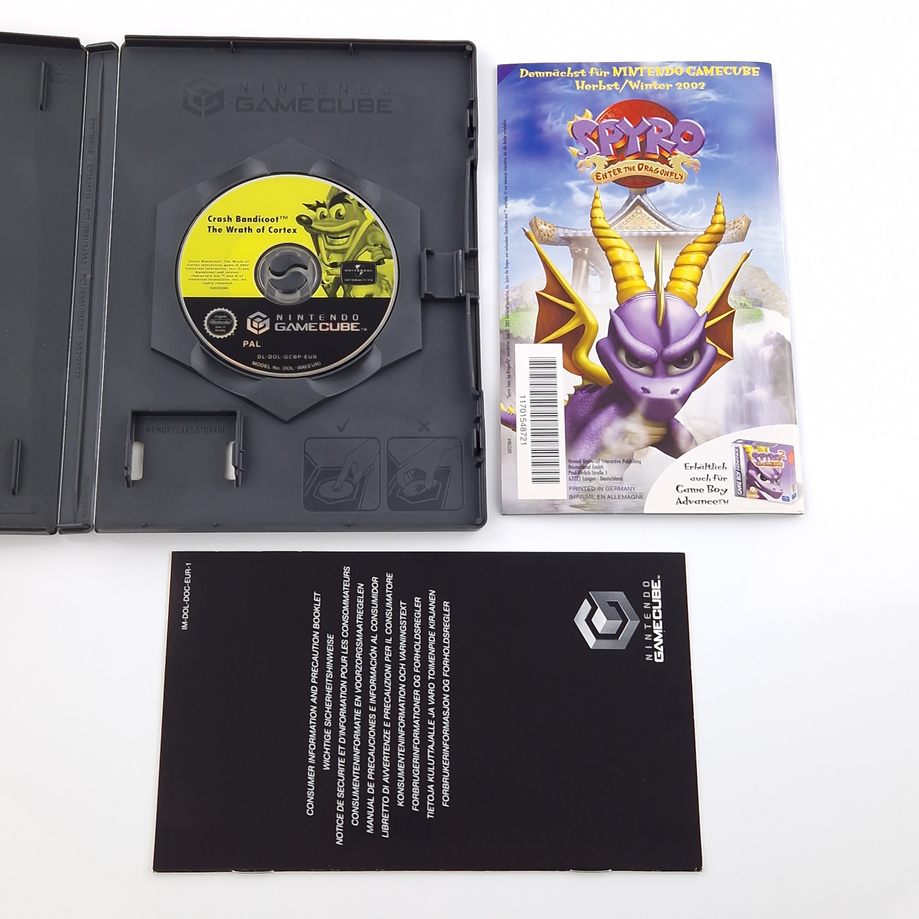 Nintendo Gamecube Spiel – Crash Bandicoot Der Zorn des Cortex PAL